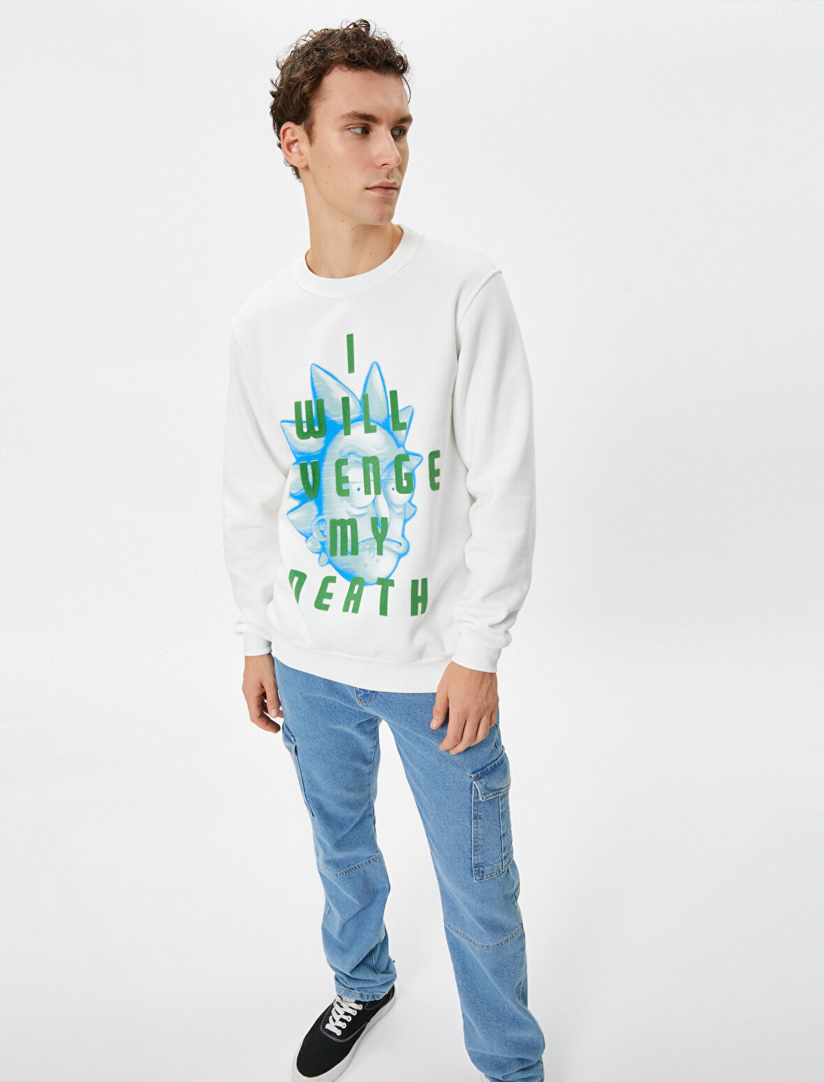 Rick and Morty Sweatshirt Lisanslı Baskılı