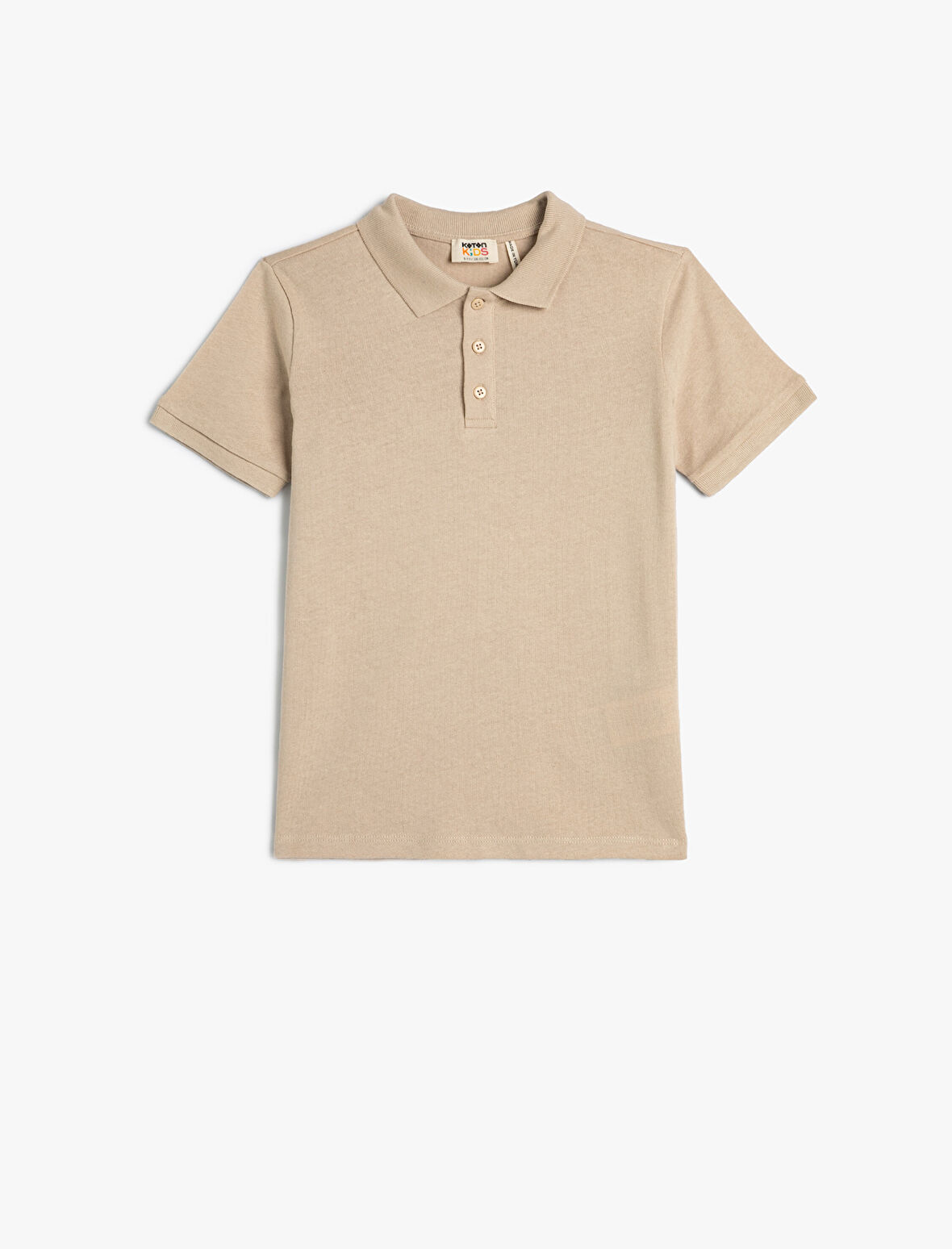 Basic Polo Yaka Tişört Kısa Kollu Düğme Detaylı