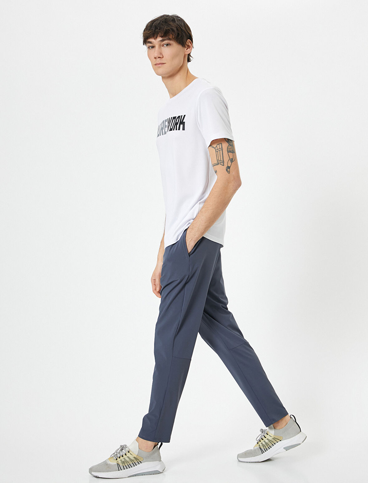 Spor Eşofman Altı Slim Fit Beli Lastikli Cep Detaylı