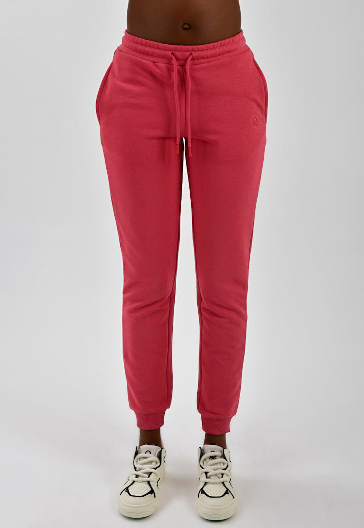 Kadın Yanları Cepli Beli Büzgülü Jogger Eşofman Altı