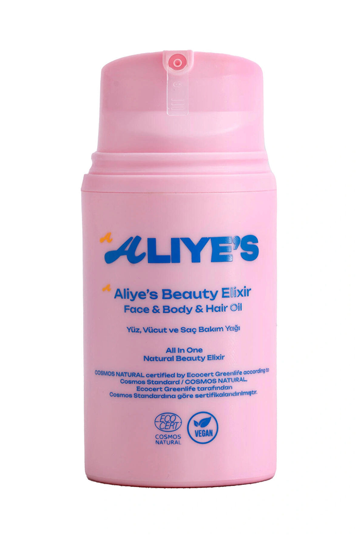 A Aliye's Beauty Elixir %100 Doğal Gece Bakım Yağı - Yüz Vücut Ve Saç Bakım Yağı - Ecocert Cosmos Natural Sertifikalı