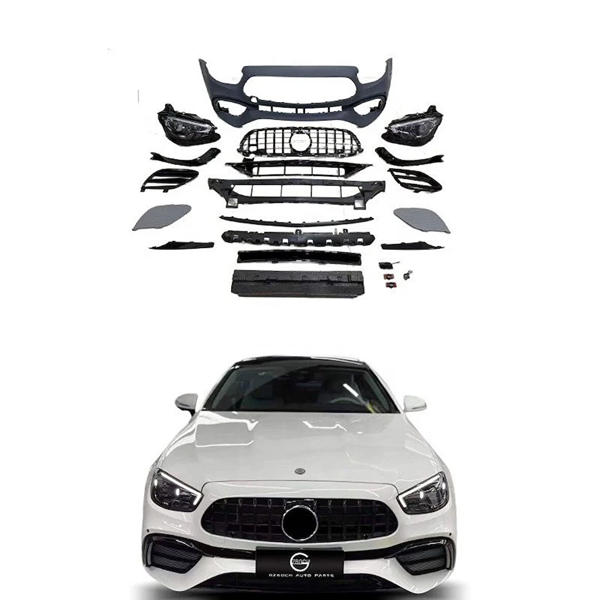 AUTOGP  Mercedes c238 makyajlı ön tampon ve far  dönüşüm seti 2016 / 2021