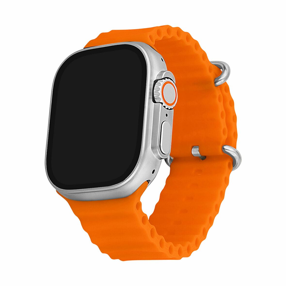 You Watch A8-A83Pro You Smart Silver & Orange Silicon Unisex Kol Saati