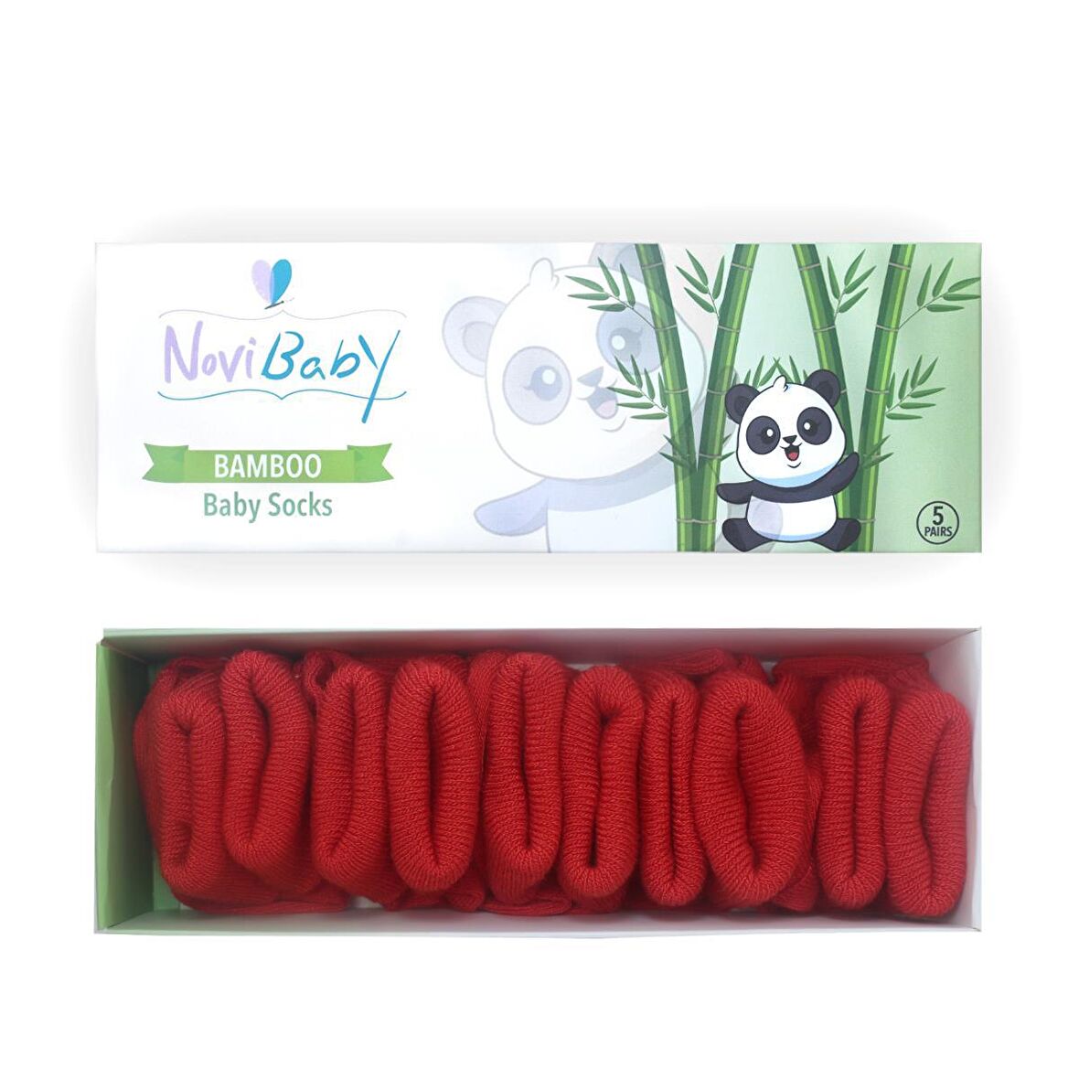 Novibaby 5'li Bambu Yenidoğan Bebek Çorabı I Rudy I 0-6 ay 