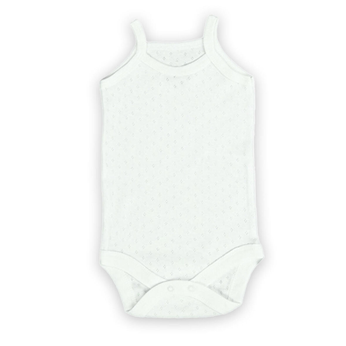 Novibaby 3-6 Ay Jakarlı İp Askılı Ekru Bebek Atlet Body Zıbın Çıtçıtlı 100% Pamuk 