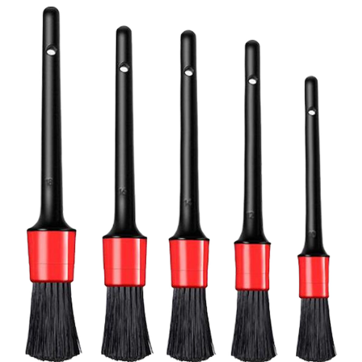 Petinka® 5’li Çok Amaçlı Araç İçi ve Dış Yüzey Temizlik & Detaylandırma Fırça Seti