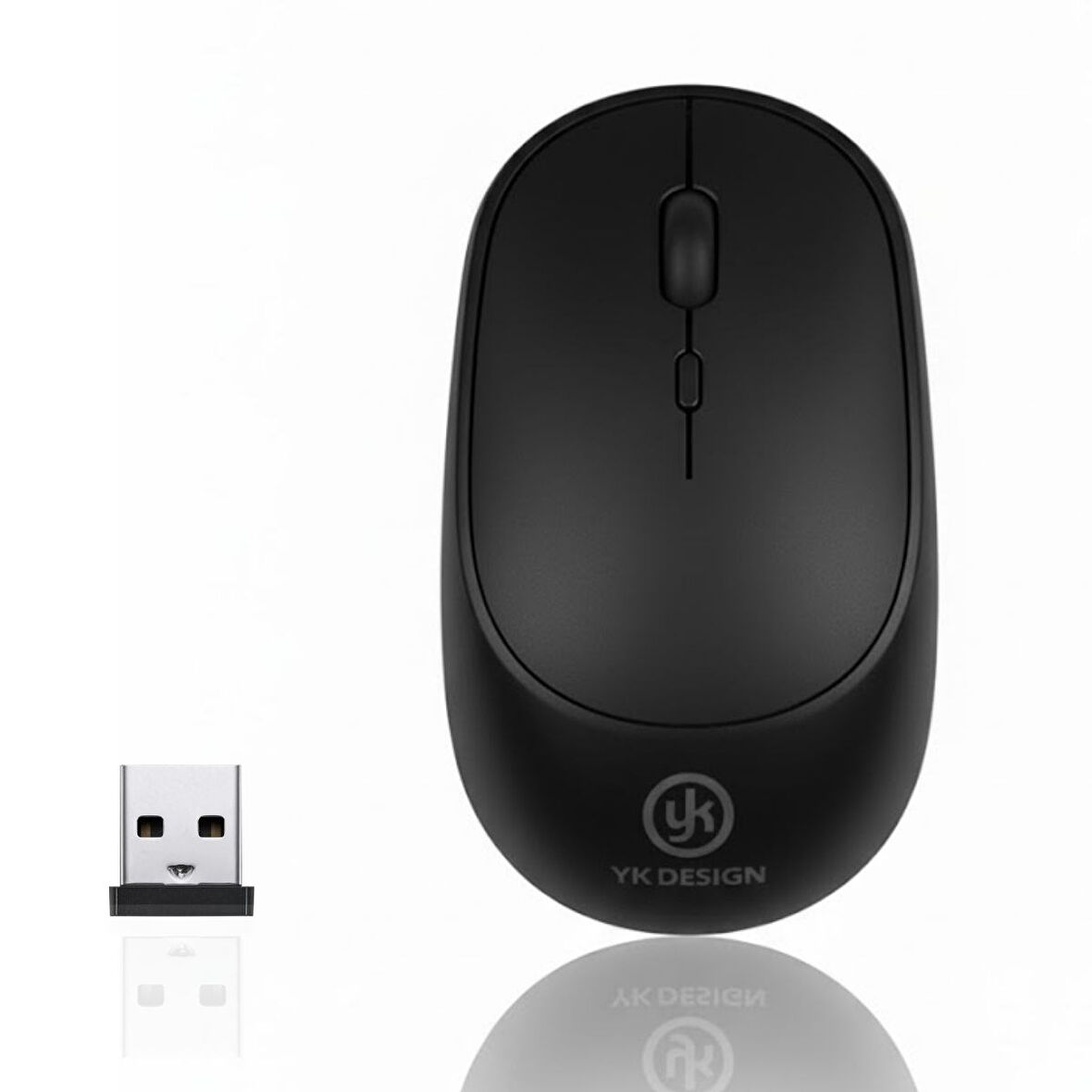 BUFFER® Siyah Renkli Ergonomik Sessiz Kablosuz Mouse – USB Alıcılı, Ofis ve Oyun İçin Konforlu Bilgi