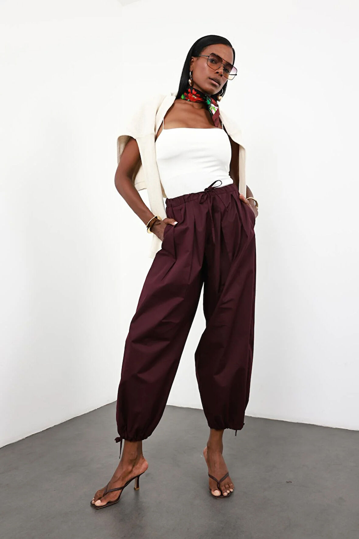 Mürdüm Şalvar Pantolon 1592