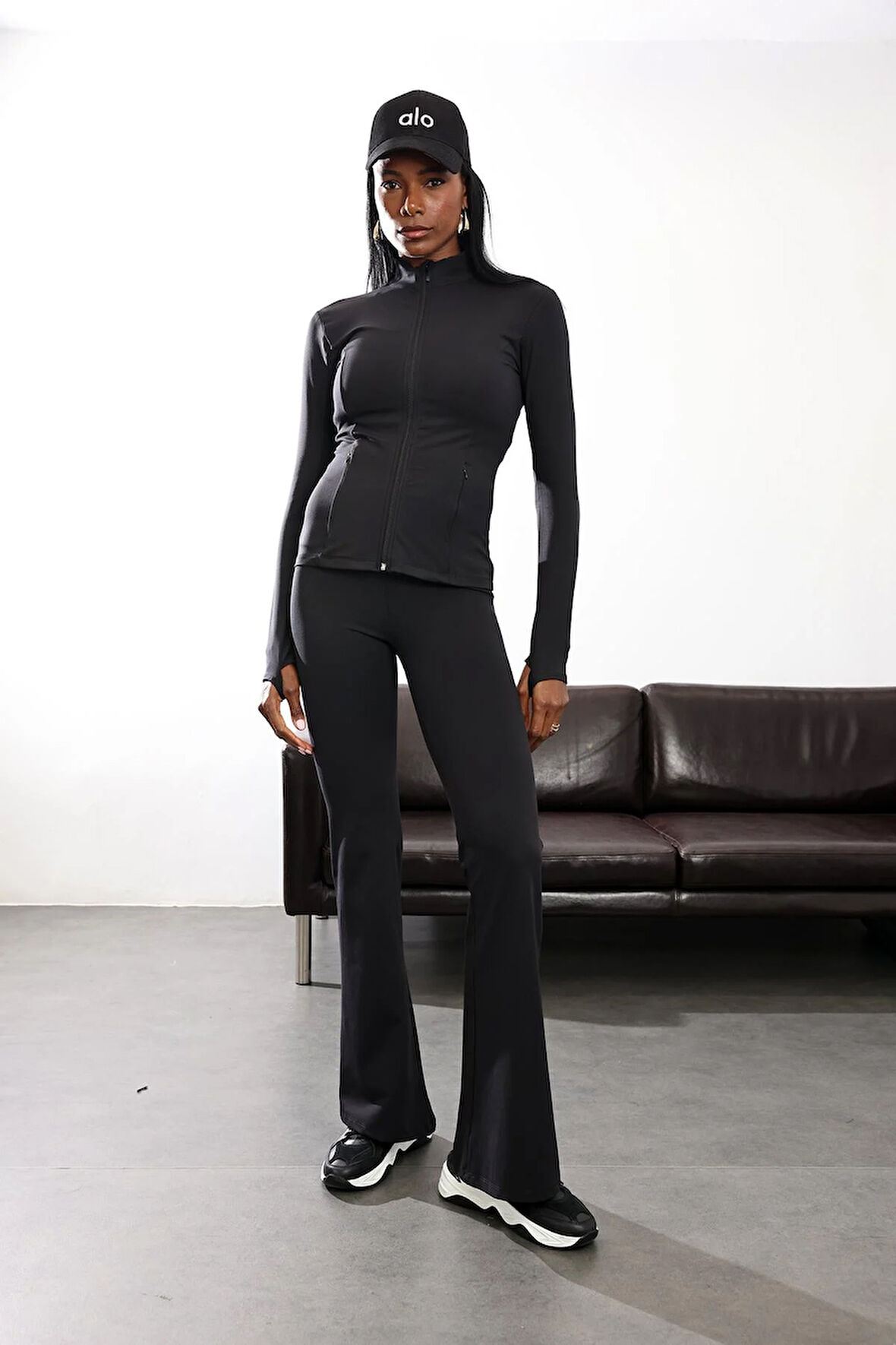 Siyah Üçlü Comfort Tayt Takım 