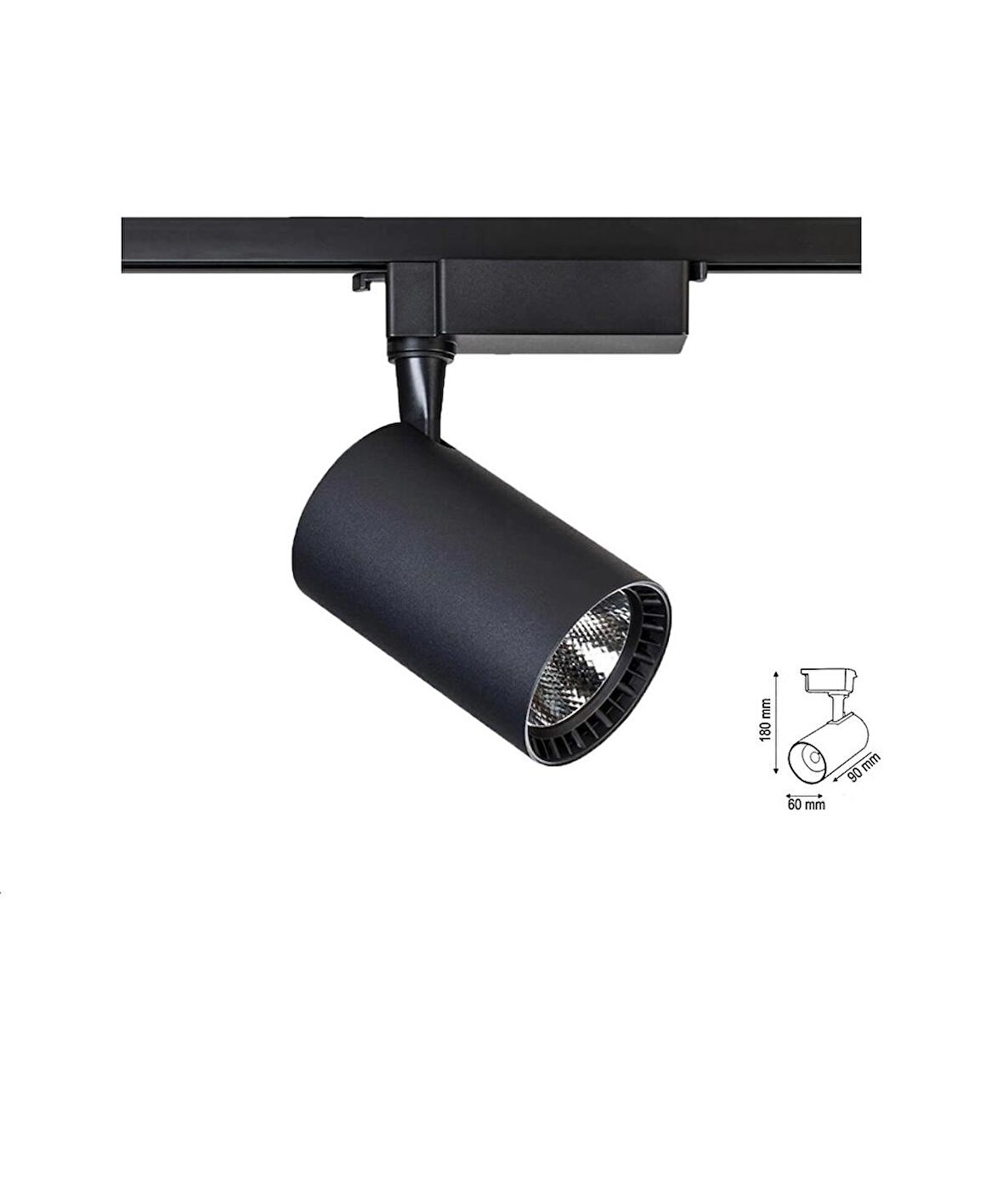 30W Siyah Ray Spot Belinda Beyaz Işık