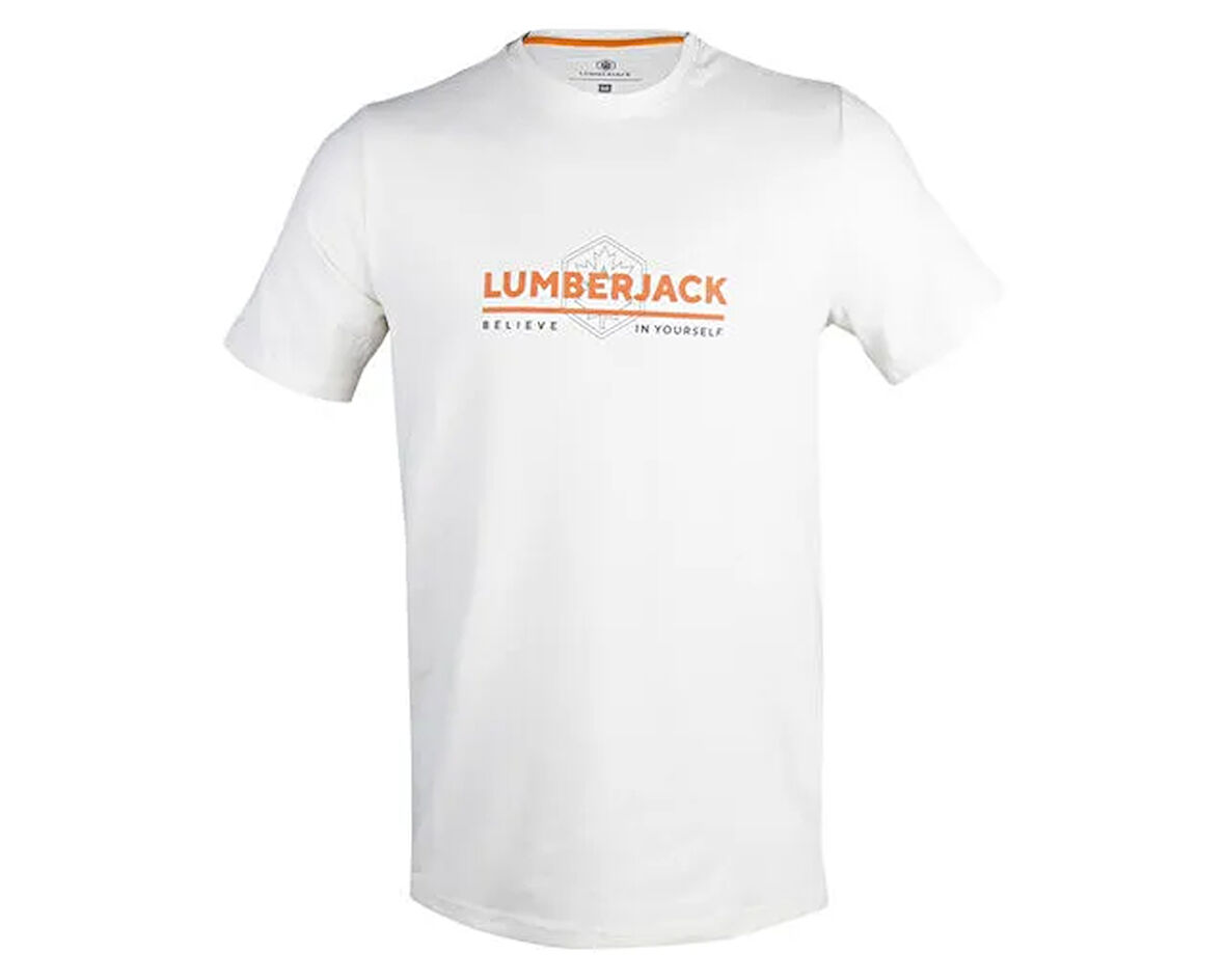 Lumberjack 3W Ml Madrid B 11Ty608 3Pr Erkek Günlük Tişört 101450514 Beyaz