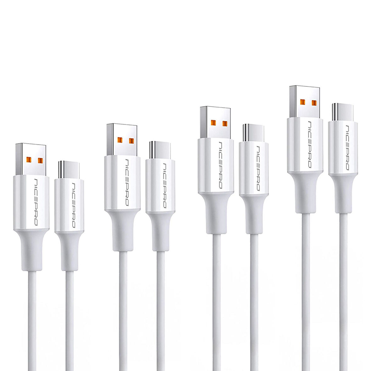 NPO UTC02 60W 20cm TPE USB to Type-C Hızlı Şarj ve Data Kablosu 4 Adet