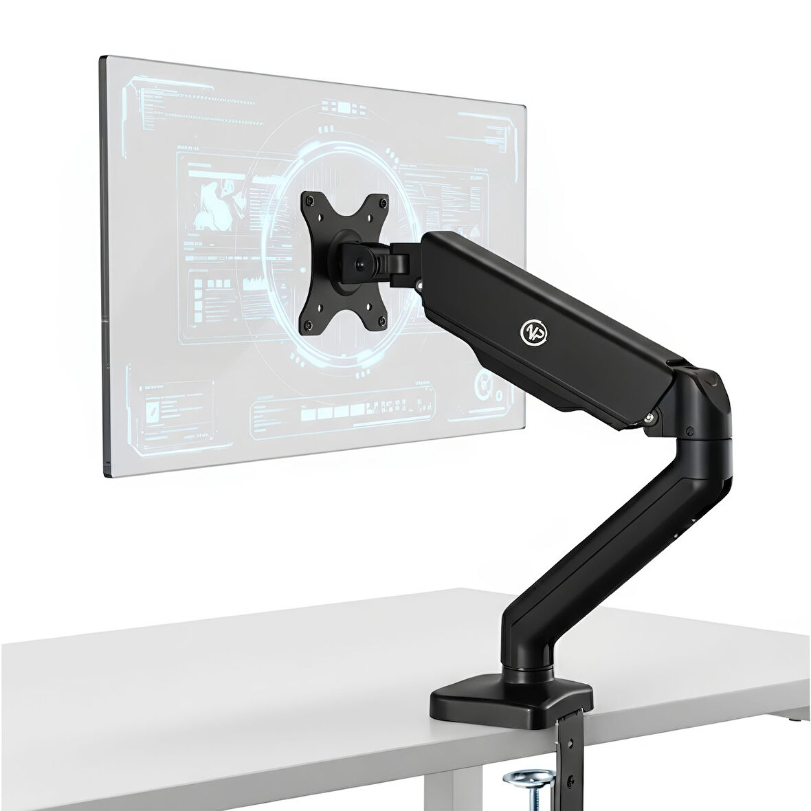 NPO STD46012B Airgrip 17"-32" Ergonomik 360° Amortisörlü VESA Tek Kol Monitör Tutucu