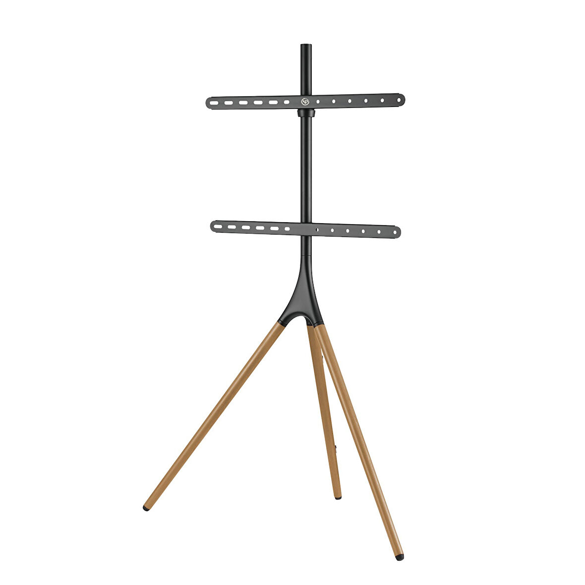 NPO STD1246F 45"-65" VESA Uyumlu Ahşap Ayaklı 360° Dönebilen Dekoratif Taşınabilir TV Standı