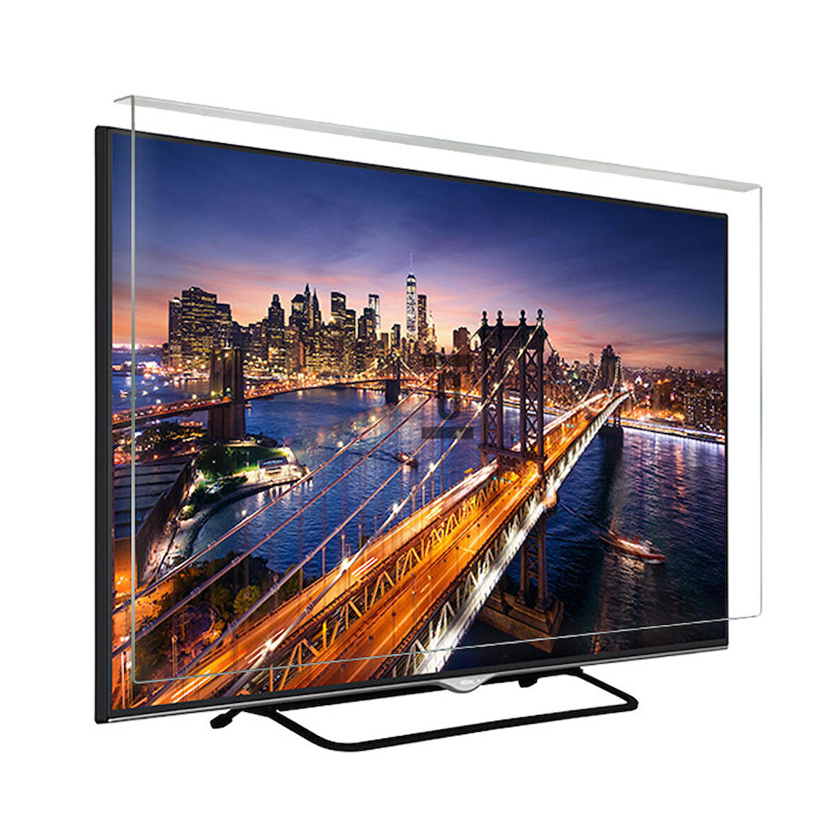 Bestoclass Axen 32" Kapadokya Uydu Alıcılı (Beyaz) Tv Ekran Koruyucu Düz (Flat) Ekran