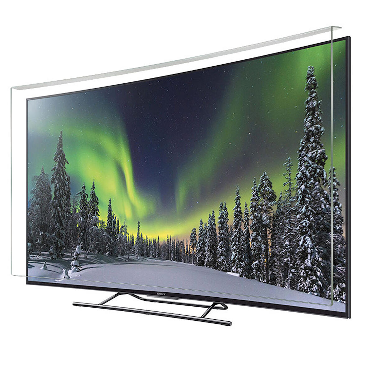 Bestomark Kristalize Panel Samsung 40JU6610 Tv Ekran Koruyucu Curved Ekran