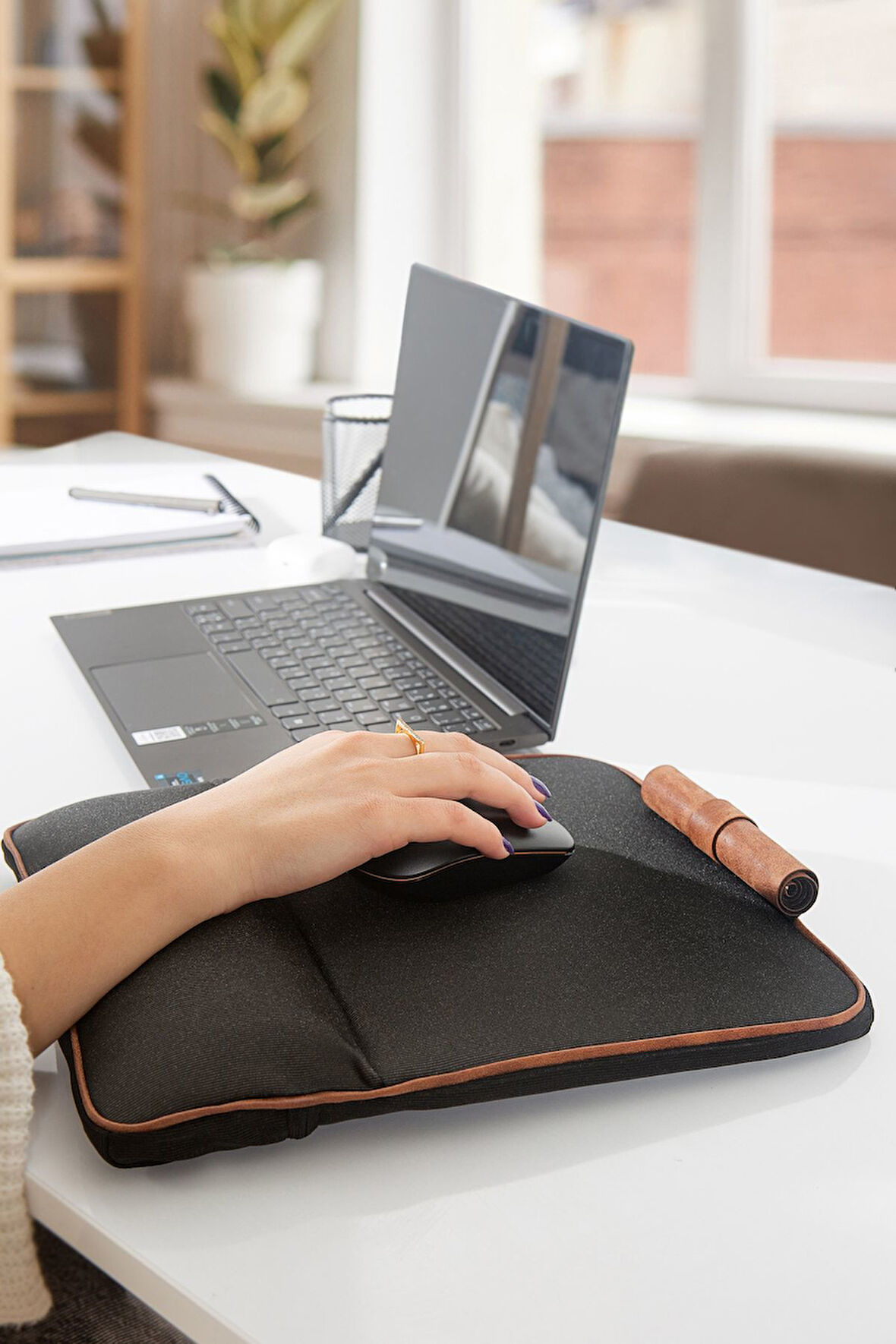 Mousepad Bilek Destekli Ped/Yastık Siyah