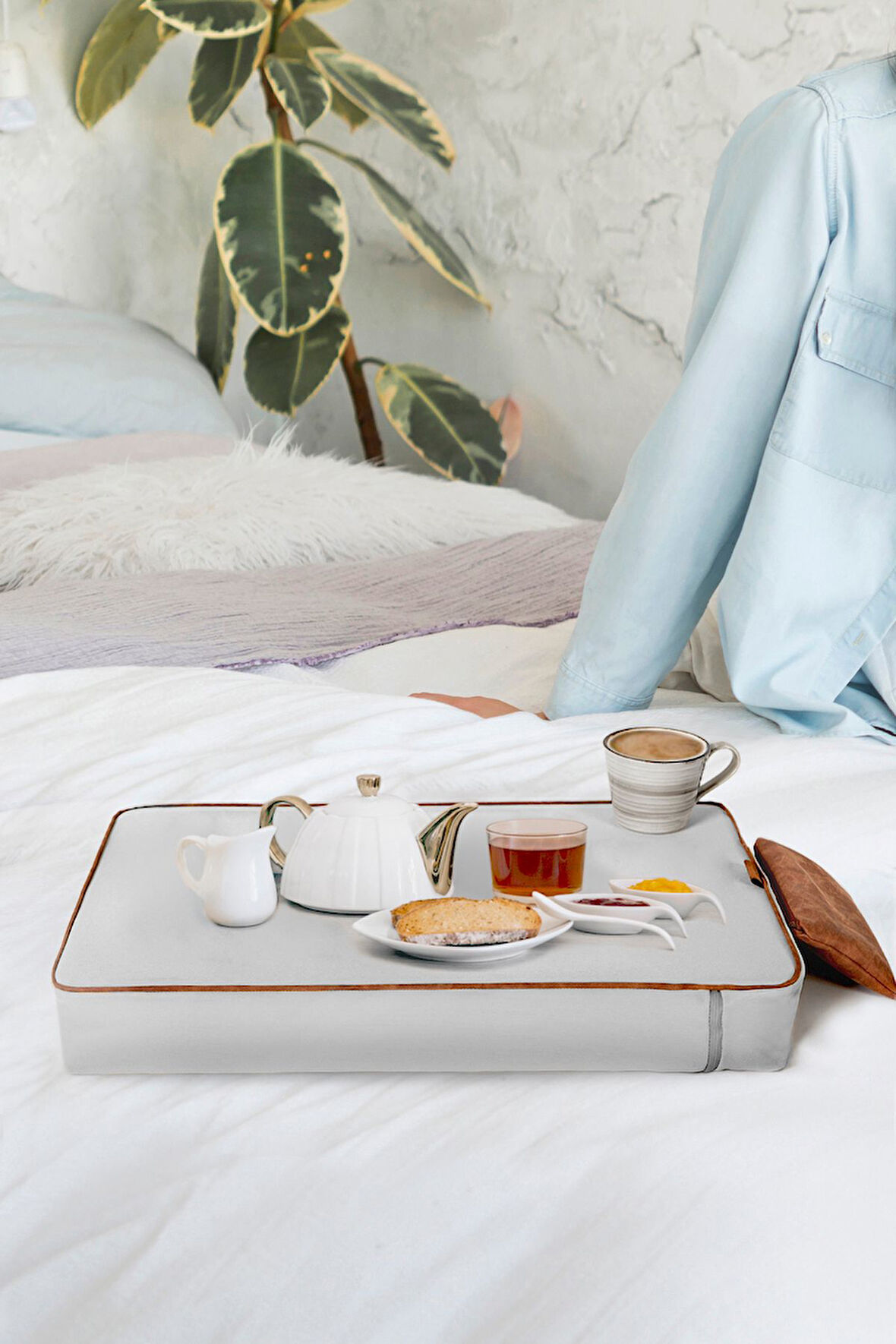 Dizüstü Bilgisayar Sehpası Ped/Yastık Gri