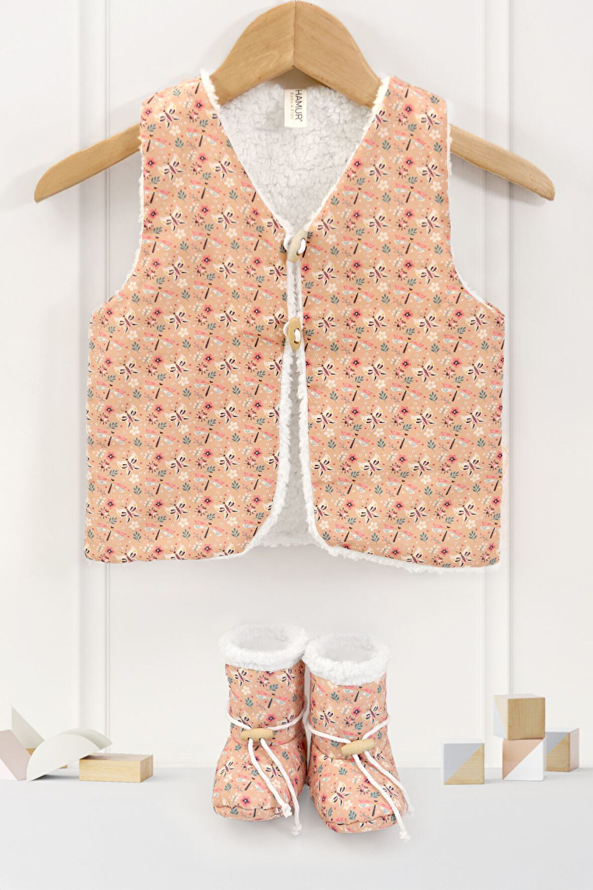 Bebek Yelek & Patik 12-18 AY Lola Bej