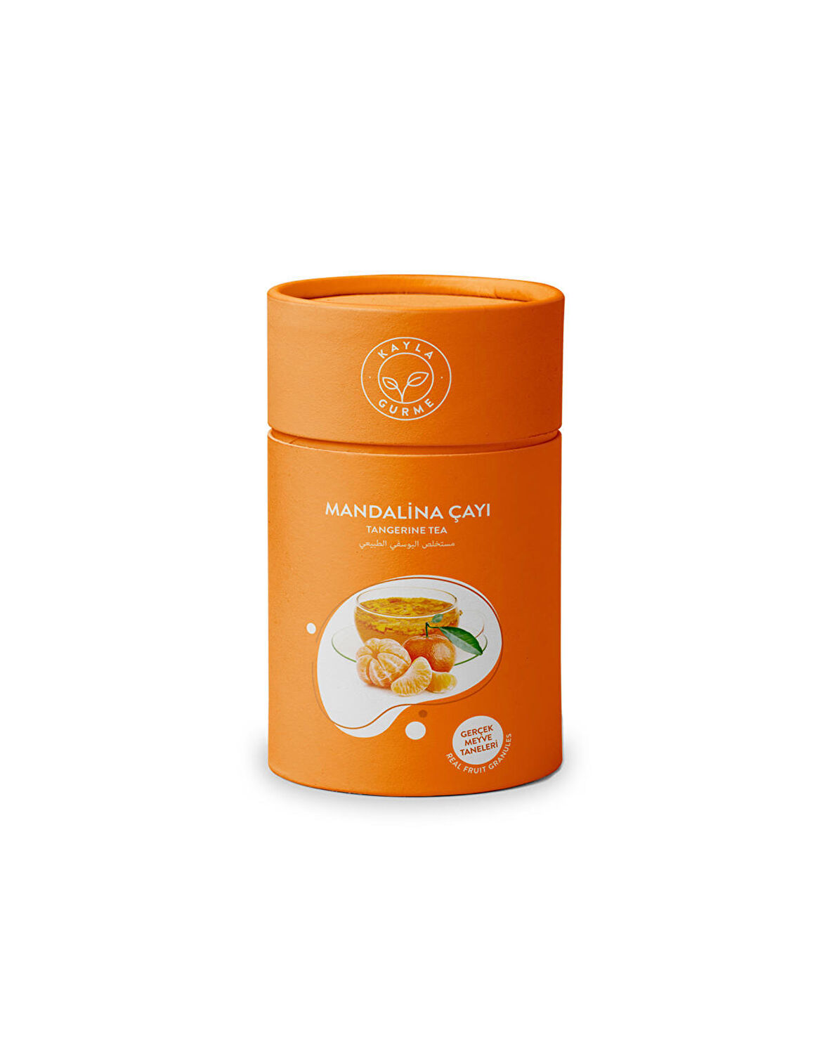 Kayla Gurme Mandalina Çayı Meyve Taneli Silindir Karton Kutu 175 Gr.