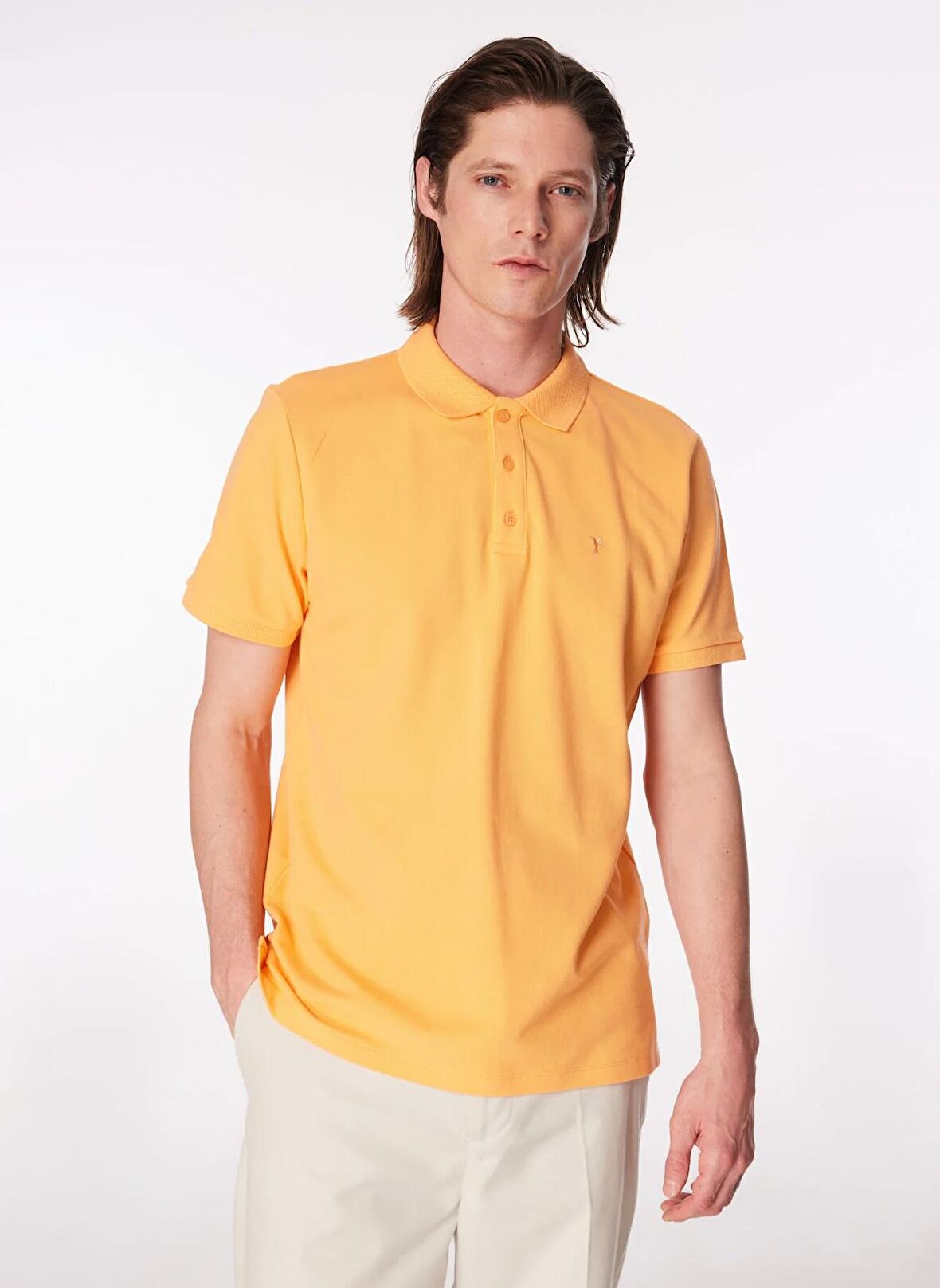 Düz Somon Erkek Polo T-Shirt NOBRO K CEPSIZ