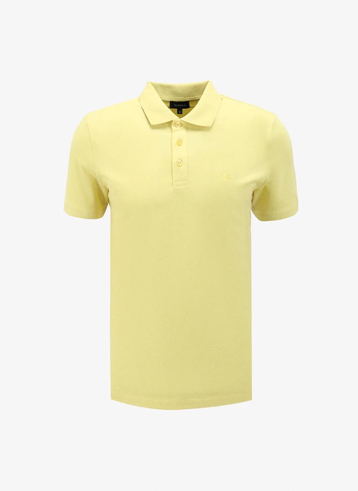 Fabrika Düz Açık Sarı Erkek Polo T-Shirt LEGOLAS Y