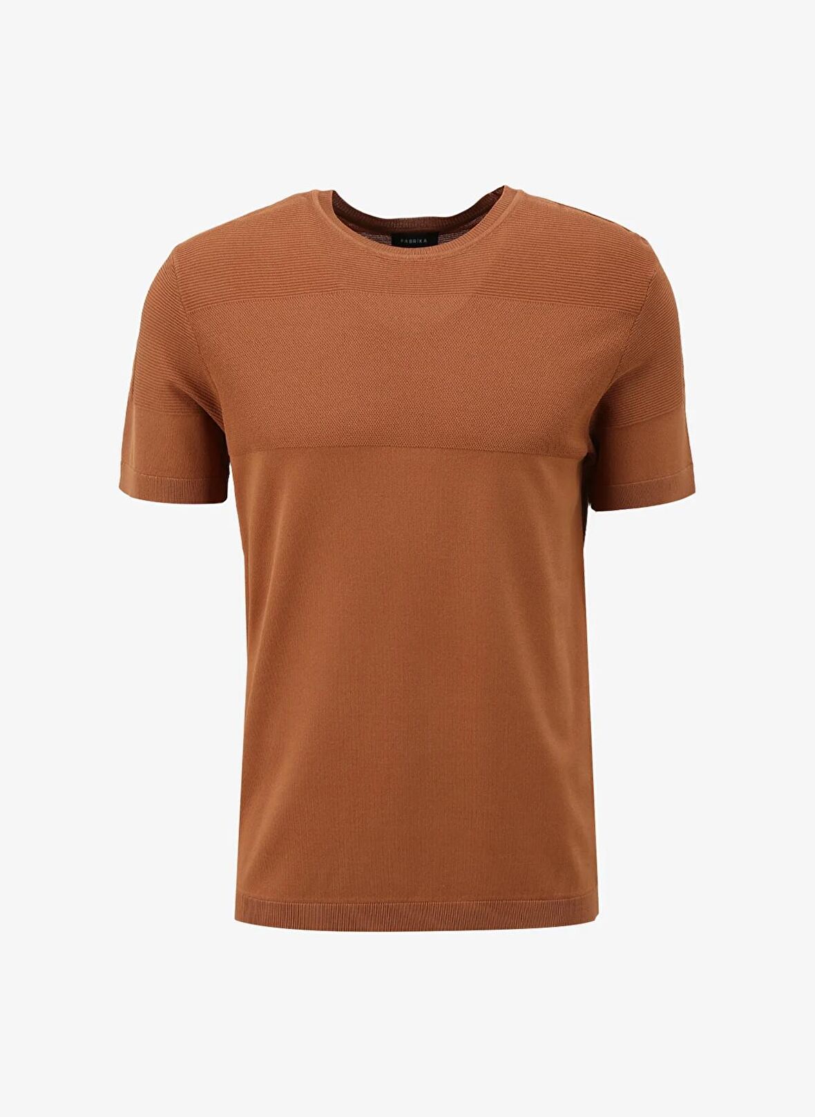 Fabrika Bisiklet Yaka Basic Düz Tarçın Erkek Kazak F4SM-KZK 0710