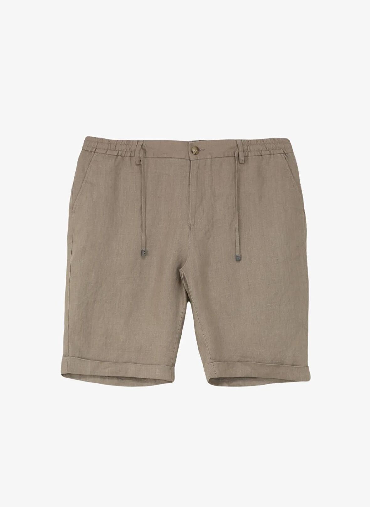 Açık Kahve Erkek Lastikli Regular Fit Bermuda Şort FC4SM-SHT 0928