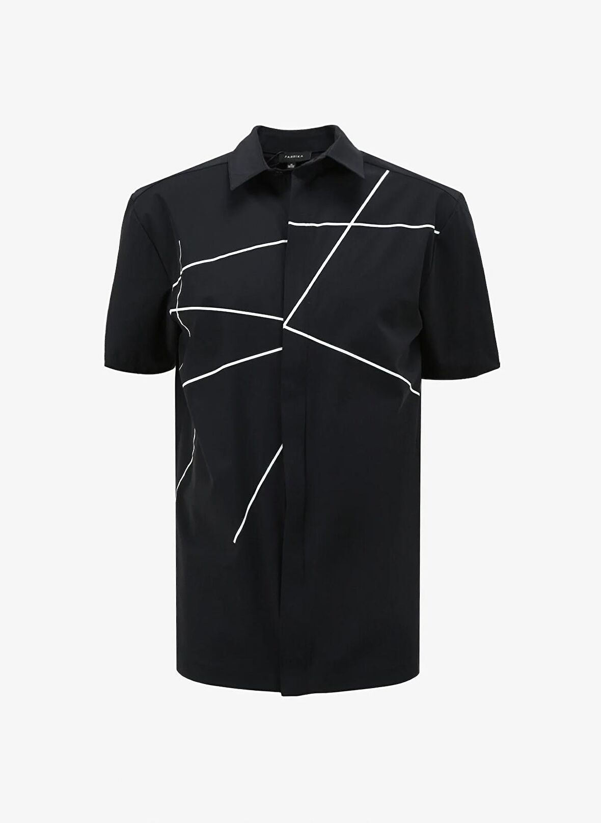 Fabrika Lacivert Erkek Kısa Kollu Gömlek F4SM-GML 0117