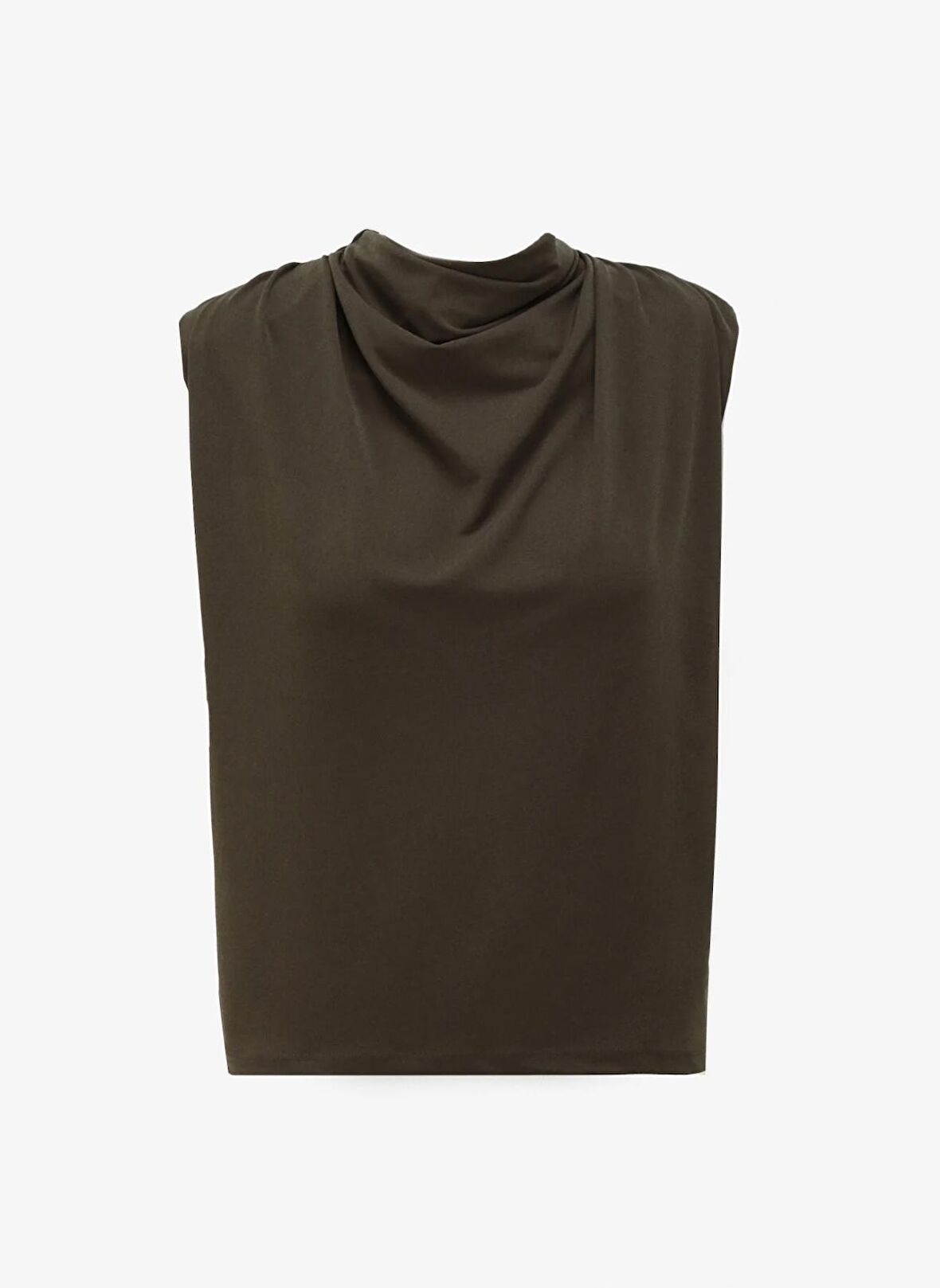 Fabrika Haki Kadın Degaje Yaka Basic Bluz F4SL-BLZ0493