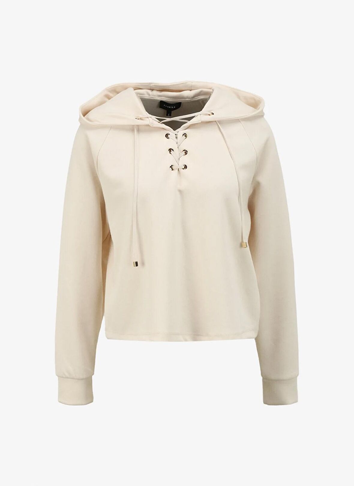 Fabrika Açık Bej Kadın Kapüşonlu Sweatshirt F4SL-SWT0192