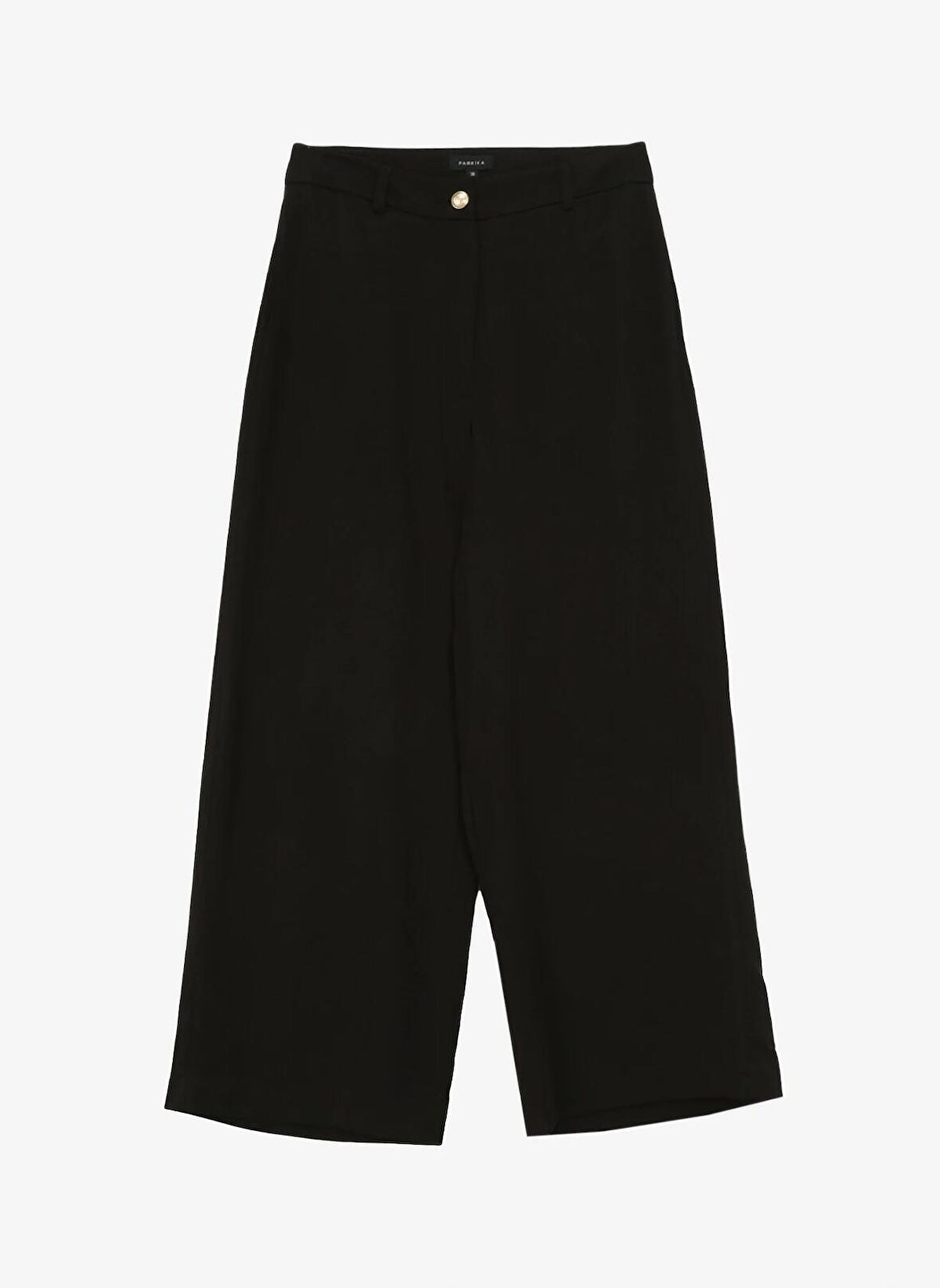 Fabrika Normal Bel Crop Siyah Kadın Pantolon F4SL-PNT0303