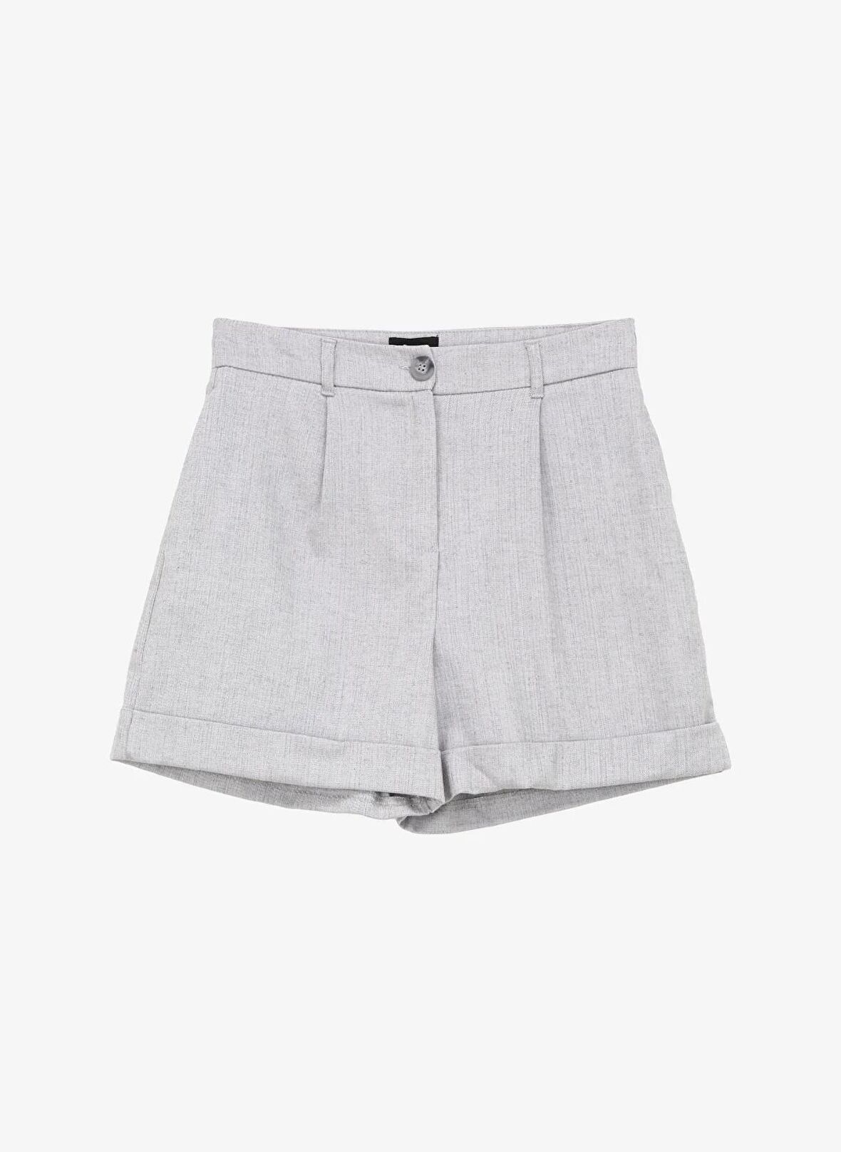 Fabrika Gri Kadın Basic Şort F4SL-SHT0056