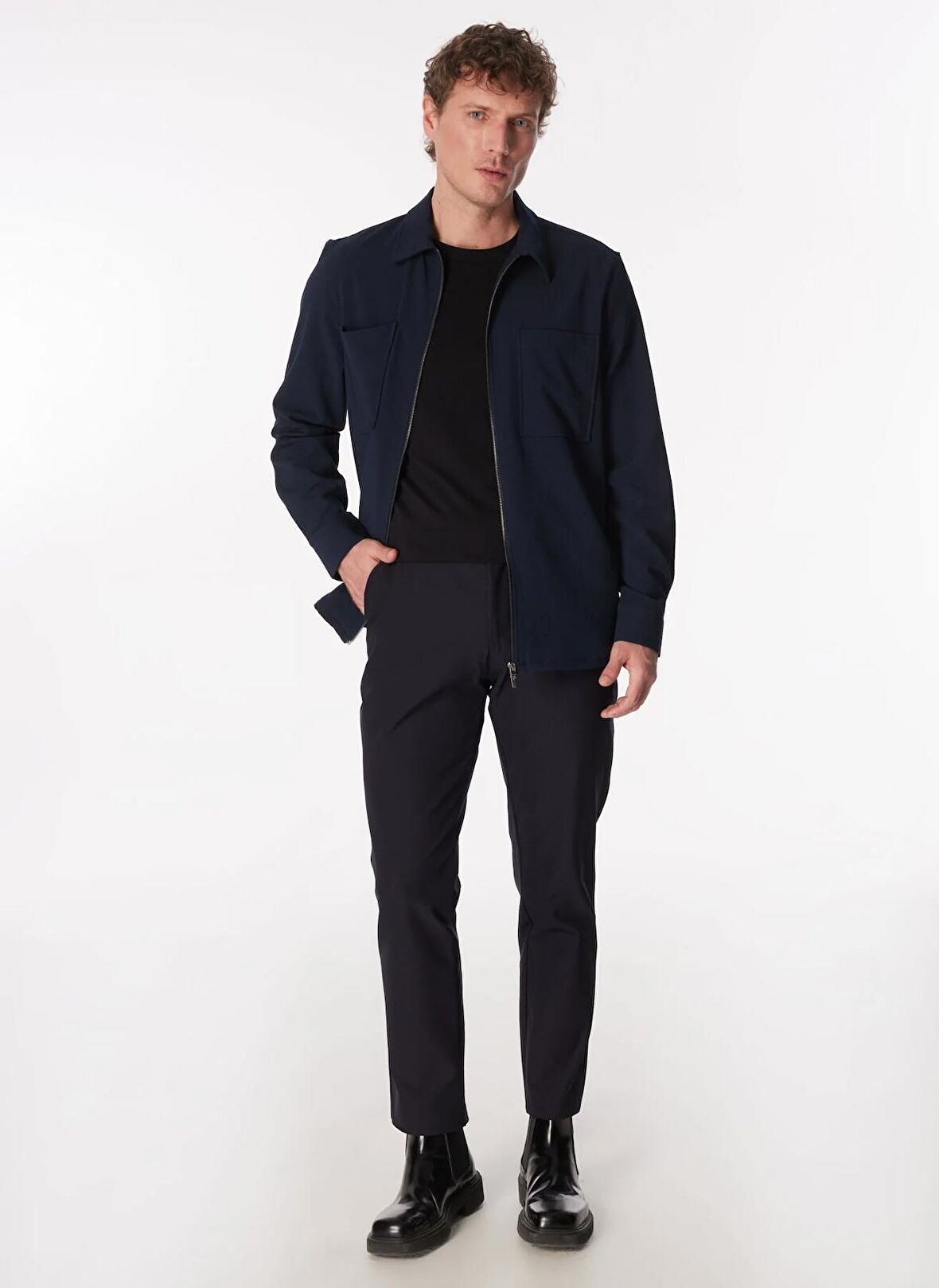 Fabrika Lacivert Erkek Basic Chino Pantolon F4SM-PNT 0266