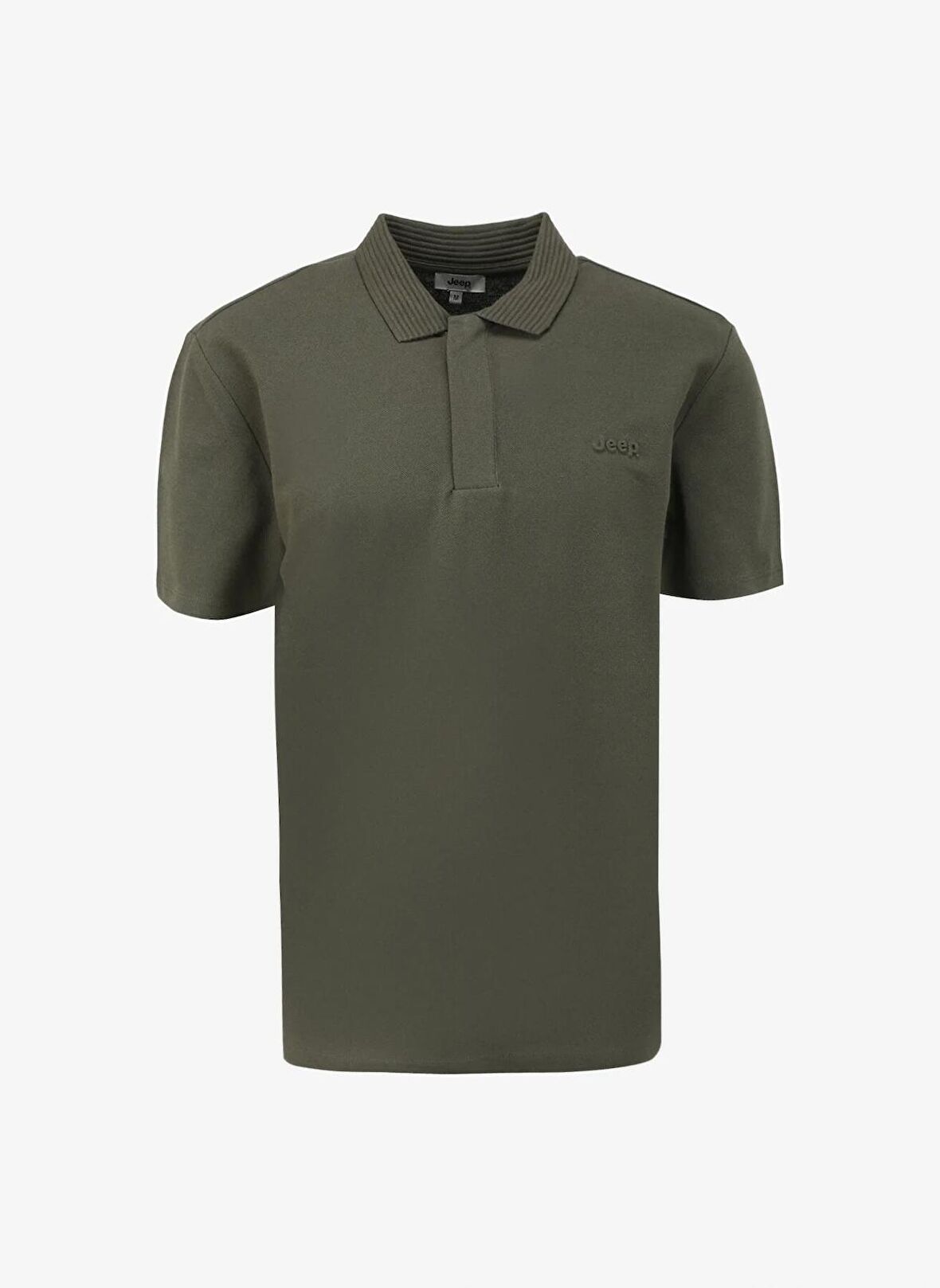 Jeep Haki Erkek Polo Yaka Relaxed Nakışlı Polo T-Shirt C4SM-TST4528