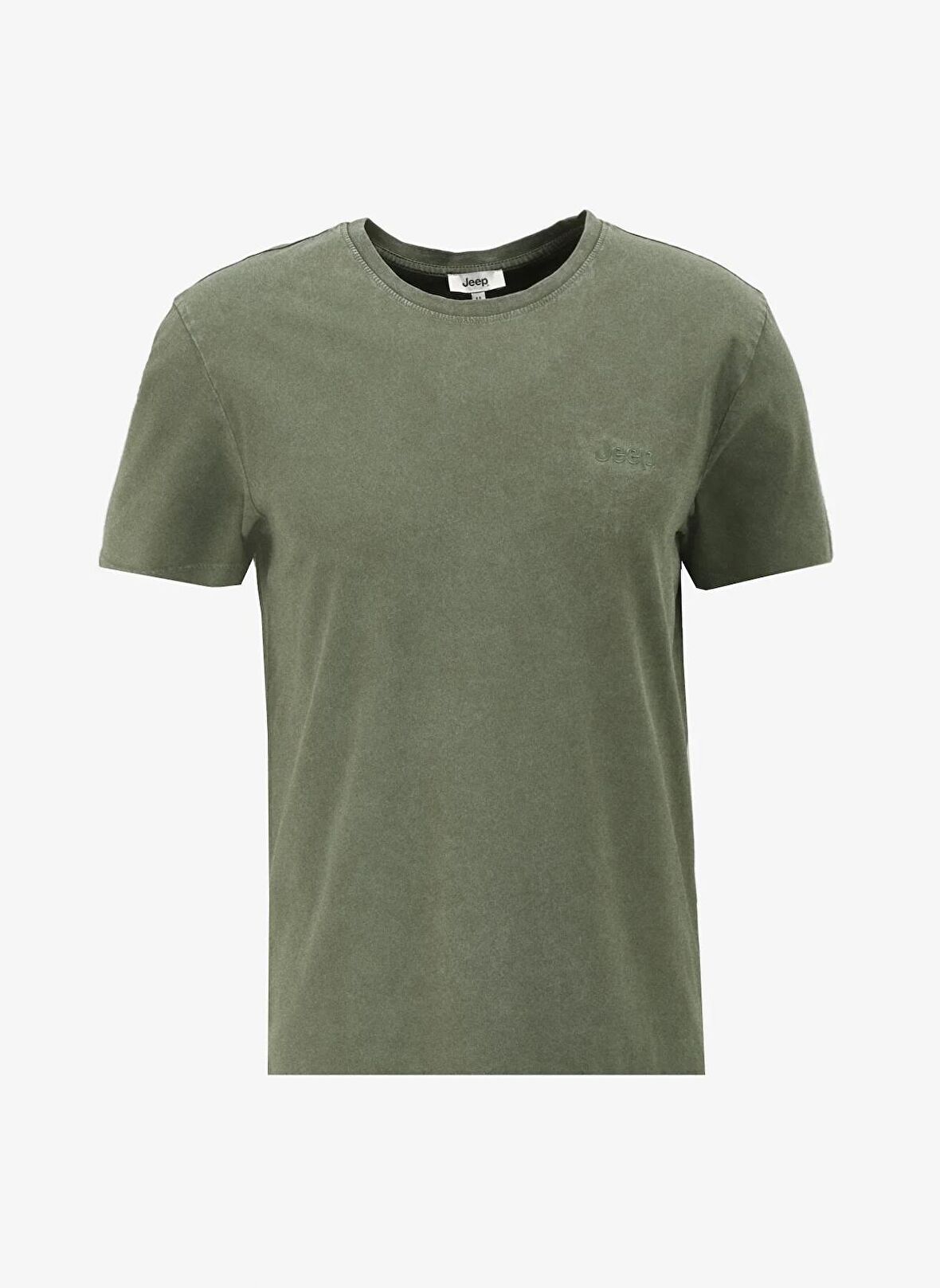 Jeep Haki Erkek Bisiklet Yaka Relaxed Baskılı T-Shirt C4SM-TST4707