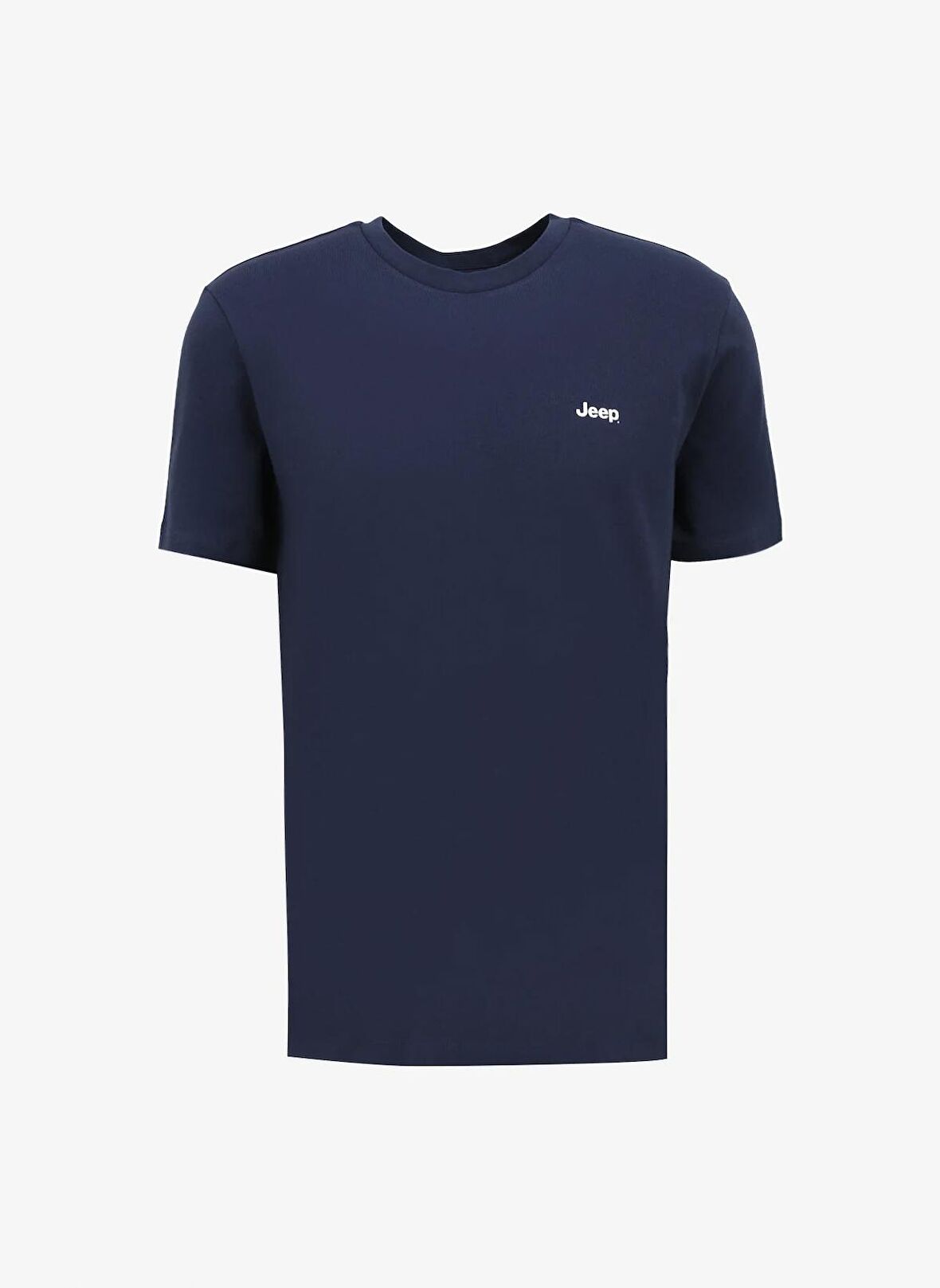 Jeep Lacivert Erkek Bisiklet Yaka Baskılı T-Shirt J4SM-TST7245