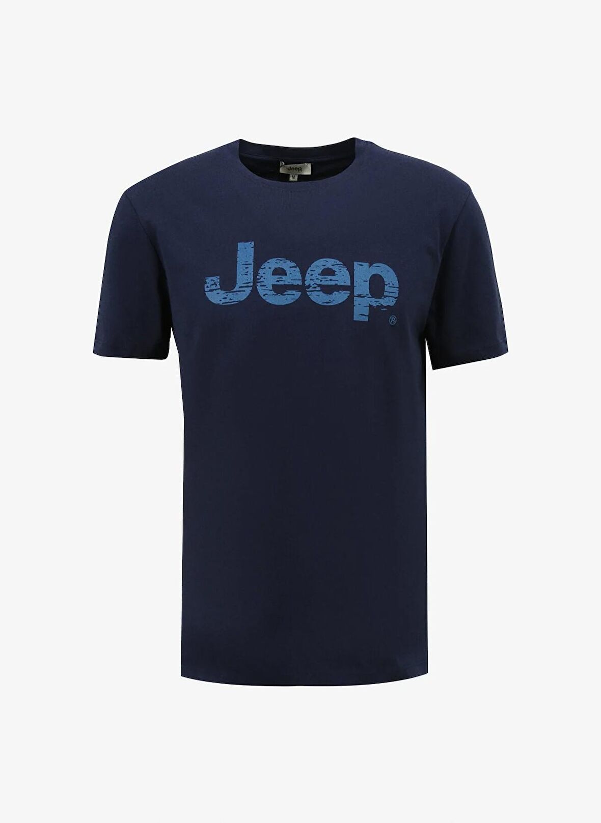 Jeep Lacivert Erkek Bisiklet Yaka Relaxed Baskılı T-Shirt J4SM-TST7256