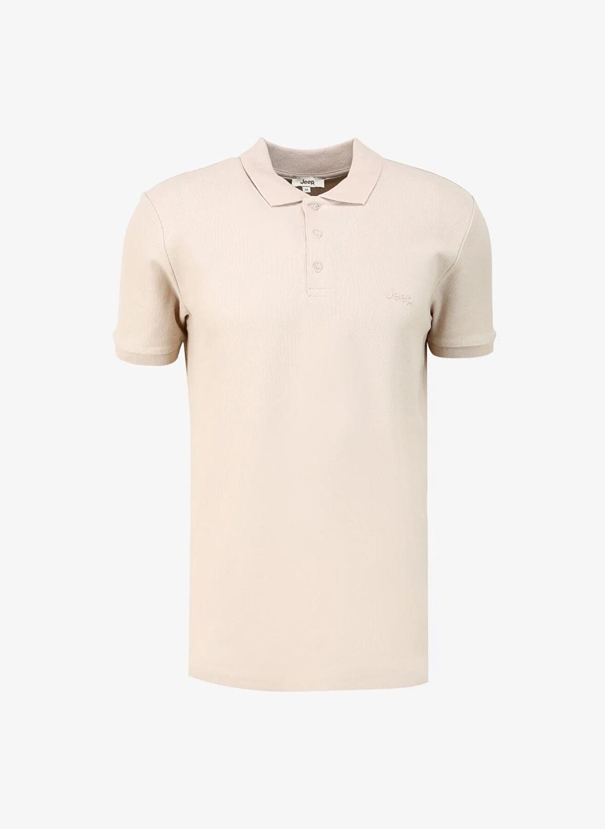 Jeep Bej Erkek Polo Yaka Basic Polo T-Shirt J4SM-TST7234
