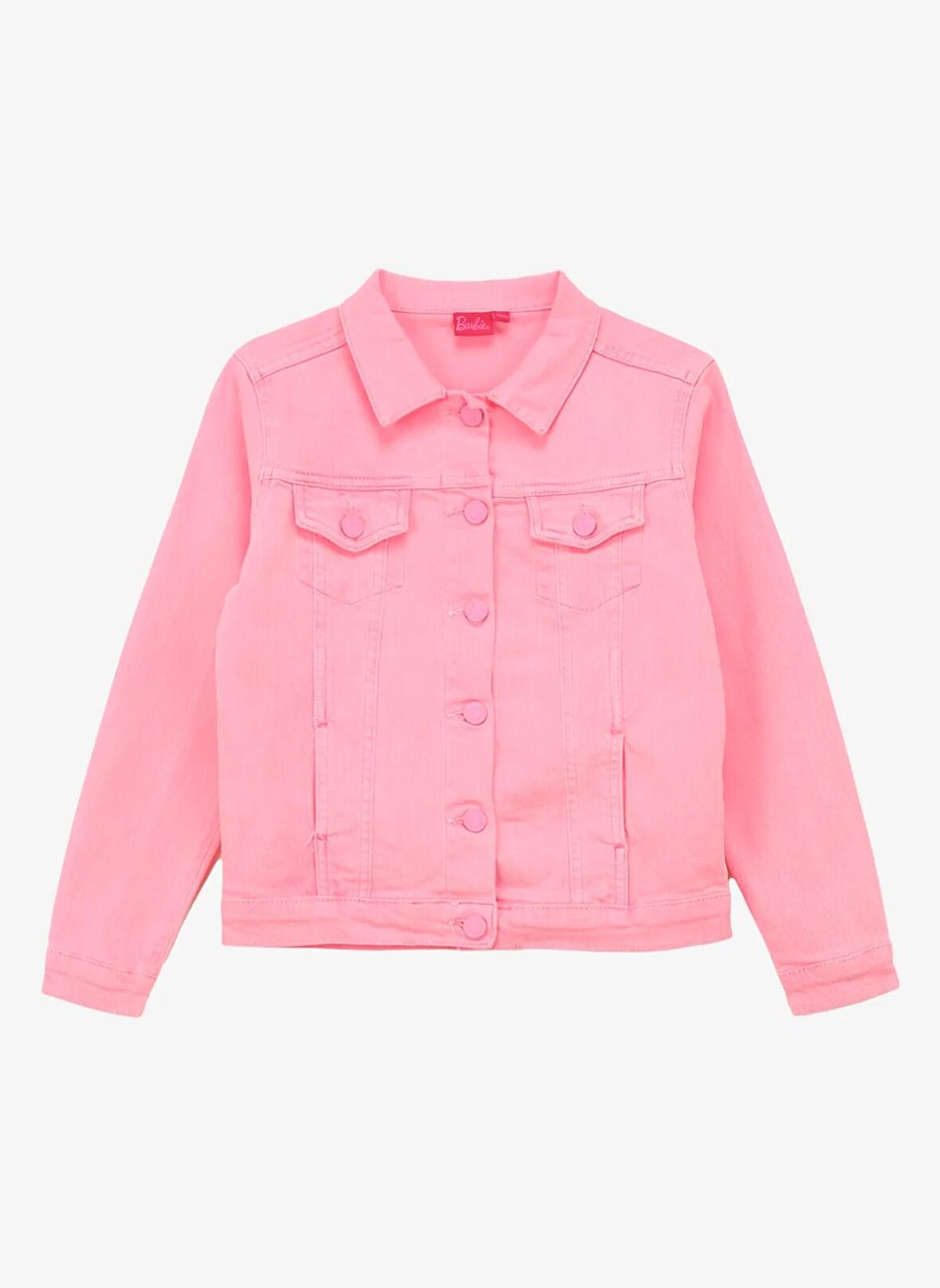 Barbie Pembe Kız Çocuk Denim Ceket BRB4SG-CKT6002