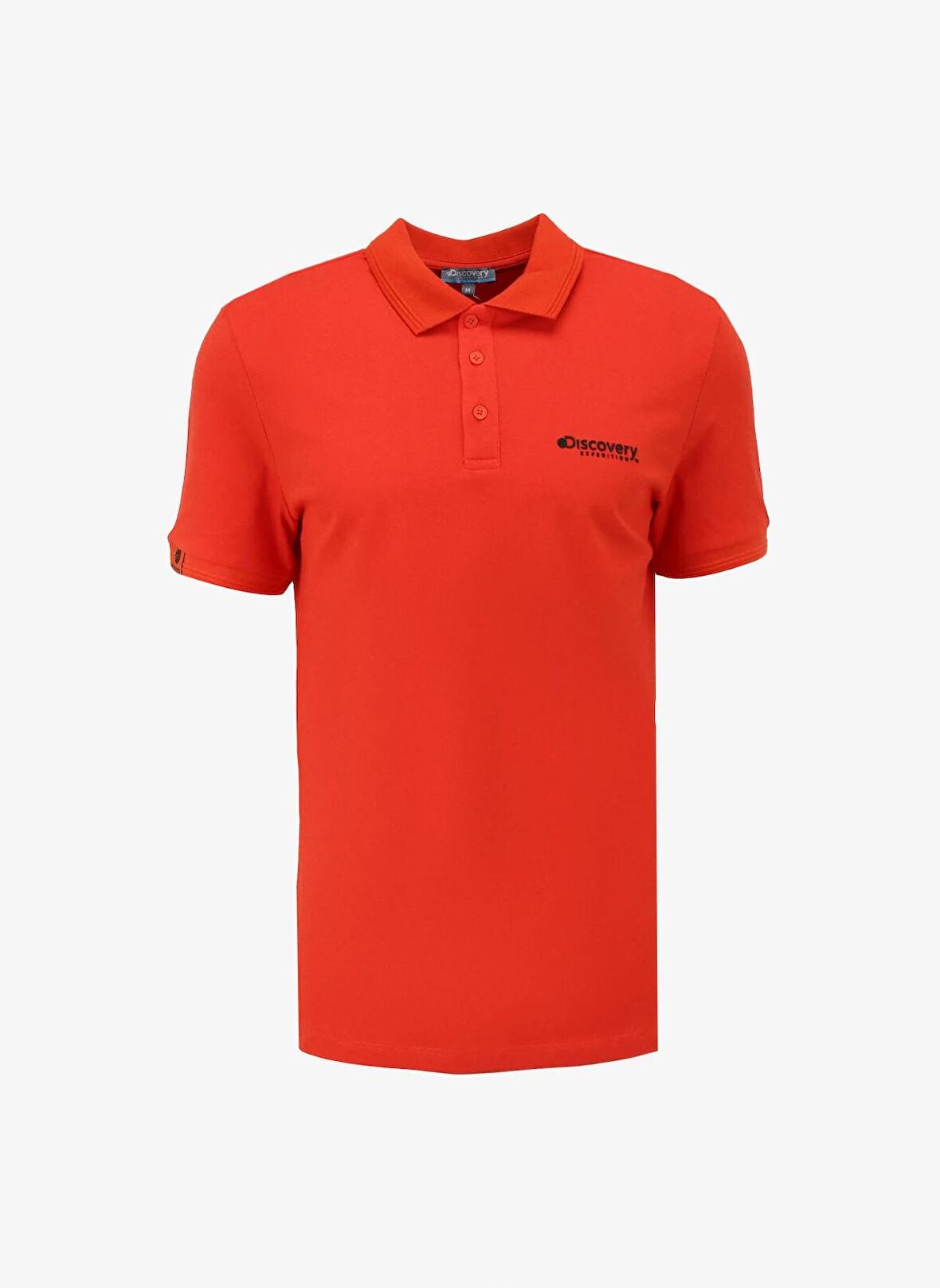 Discovery Expedition Düz Nar Çiçeği Erkek Polo T-Shirt D4SM-TST3248