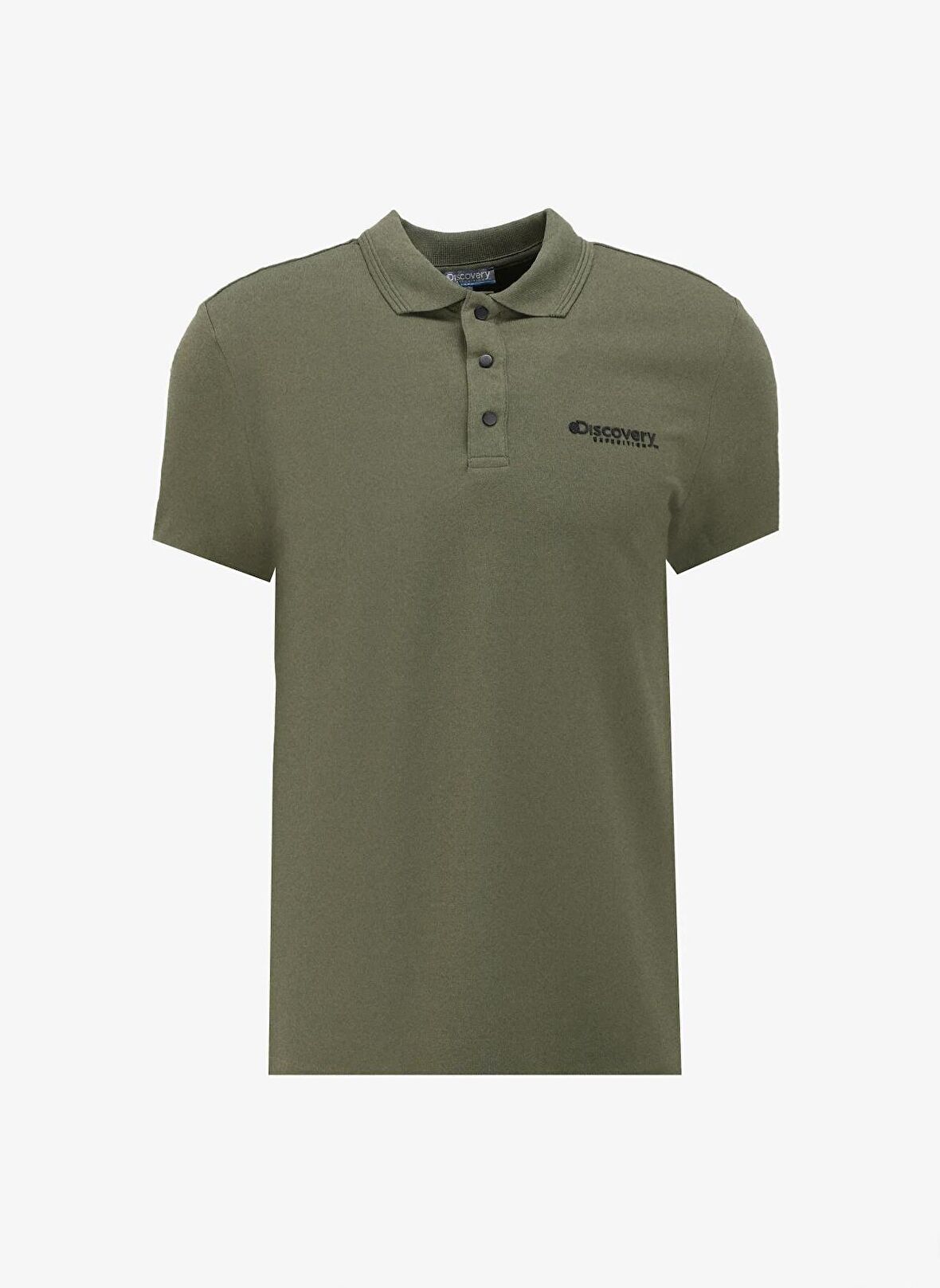 Discovery Expedition Haki Erkek Basic Polo T-Shirt D4SM-TST3283