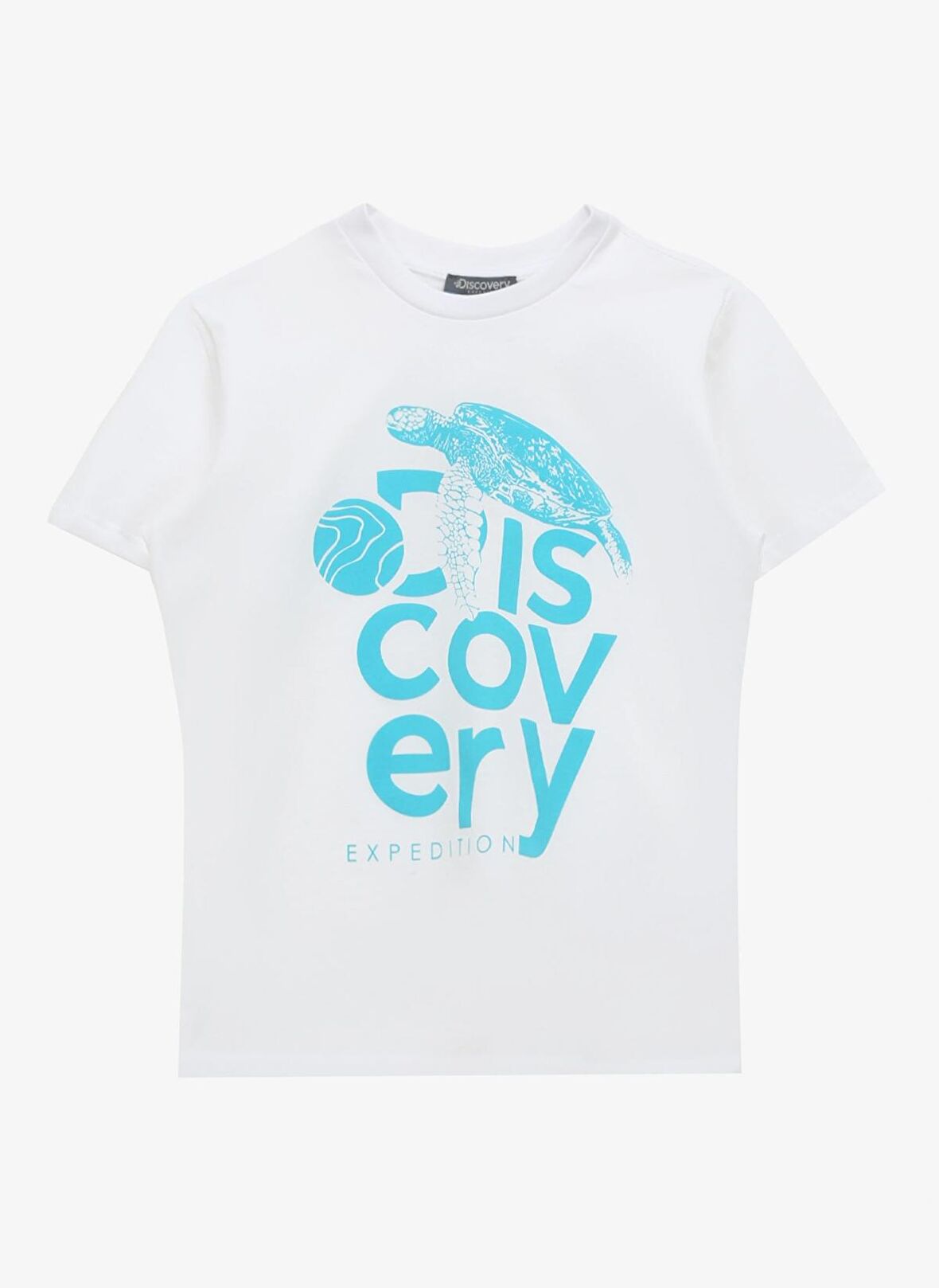 Discovery Expedition Baskılı Kırık Beyaz Unisex T-Shirt D4SU-TST 3305