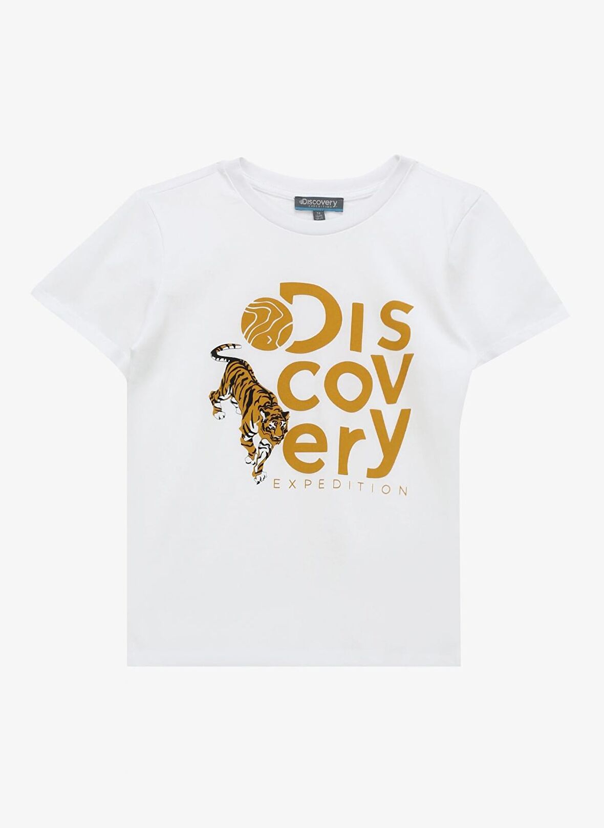 Discovery Expedition Baskılı Kırık Beyaz Unisex T-Shirt D4SU-TST 3303