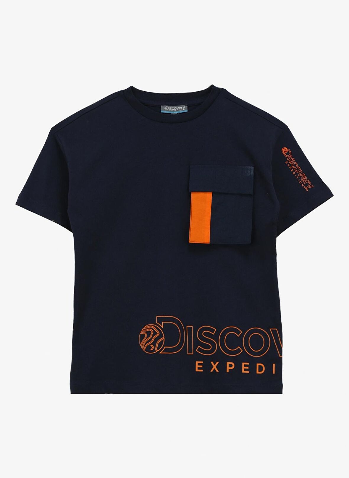 Discovery Expedition Baskılı Lacivert Erkek T-Shirt D4SB-TST3044