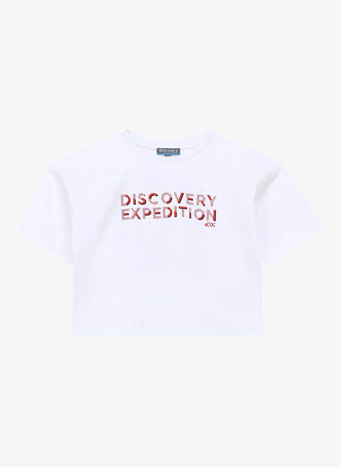 Baskılı Beyaz Kız Çocuk T-Shirt D4SG-TST3103