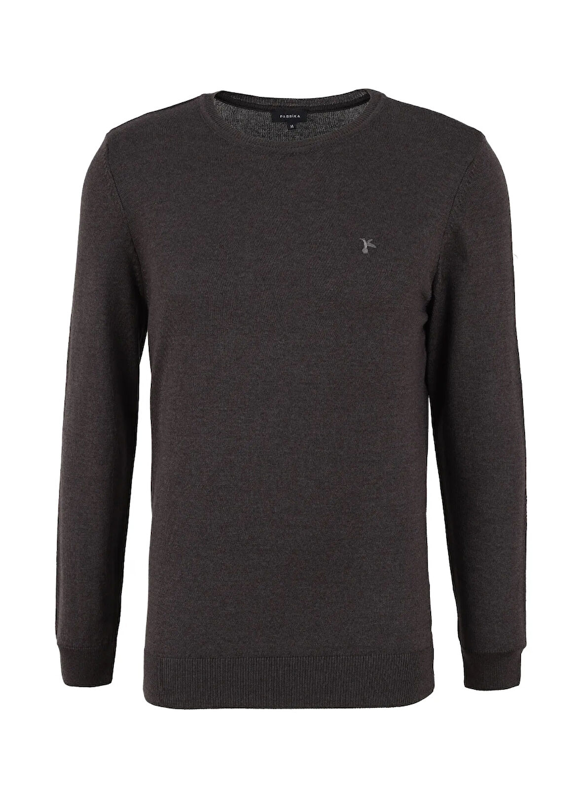 Antrasit Melanj Erkek Bisiklet Yaka Basic Kazak F4WM-KZK 2844