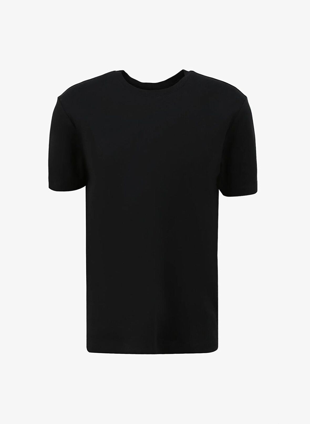 Fabrika Siyah Erkek Bisiklet Yaka Relaxed T-Shirt F4SM-TST 2847