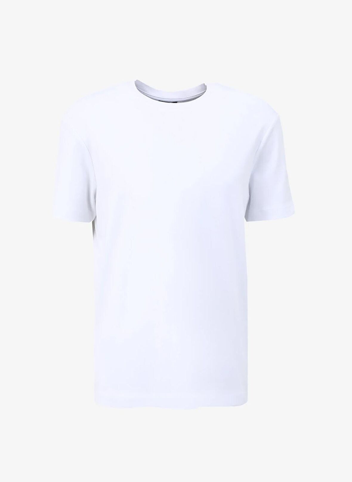 Fabrika Beyaz Erkek Bisiklet Yaka Relaxed T-Shirt F4SM-TST 2847