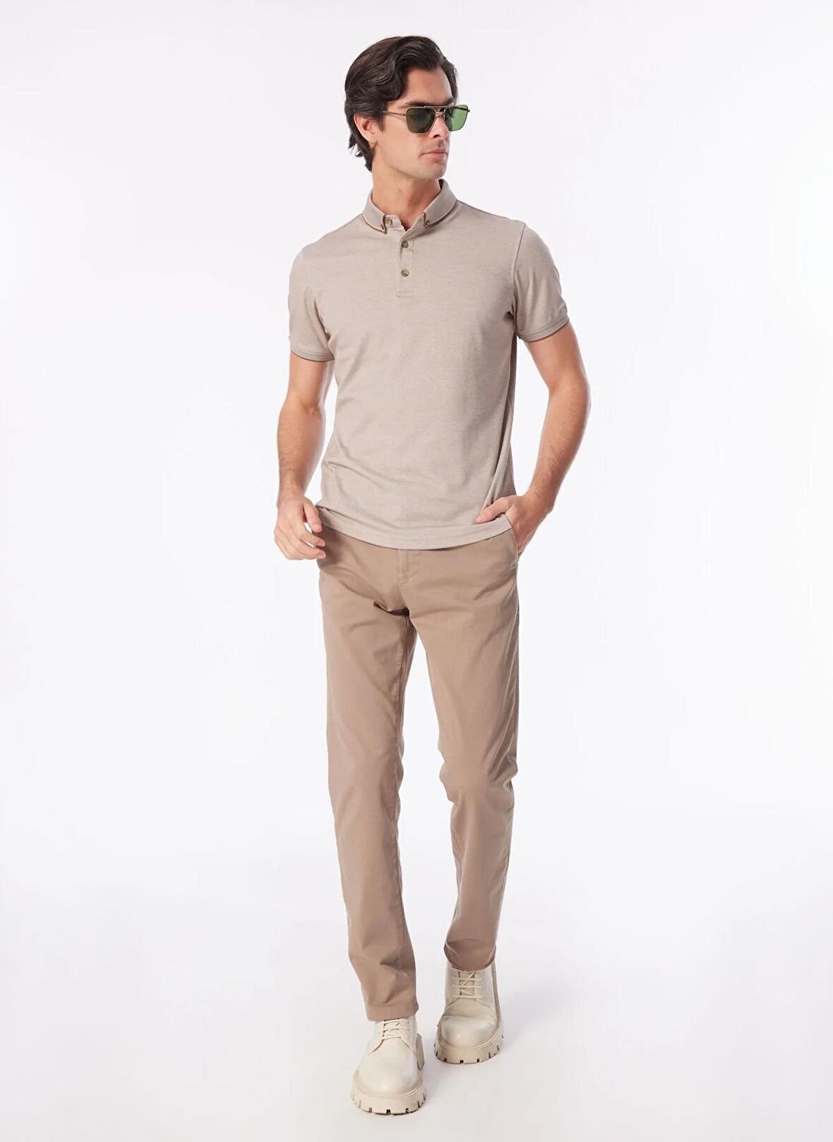 People By Fabrika Normal Bel Normal Paça Vizon Erkek Chino Pantolon SPBF4SM-PNT5018